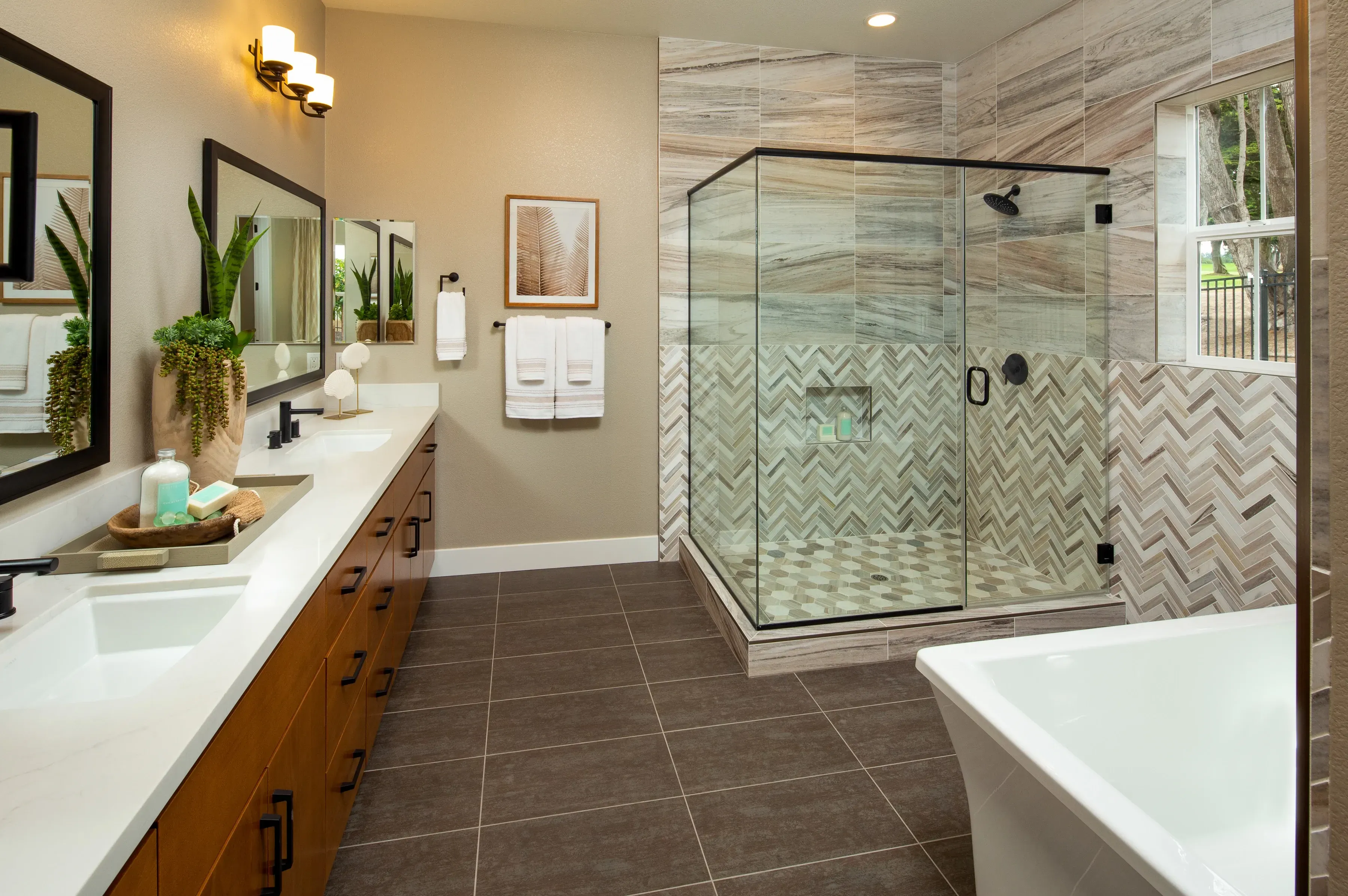 Plan 6 Model Home Primary Bathroom