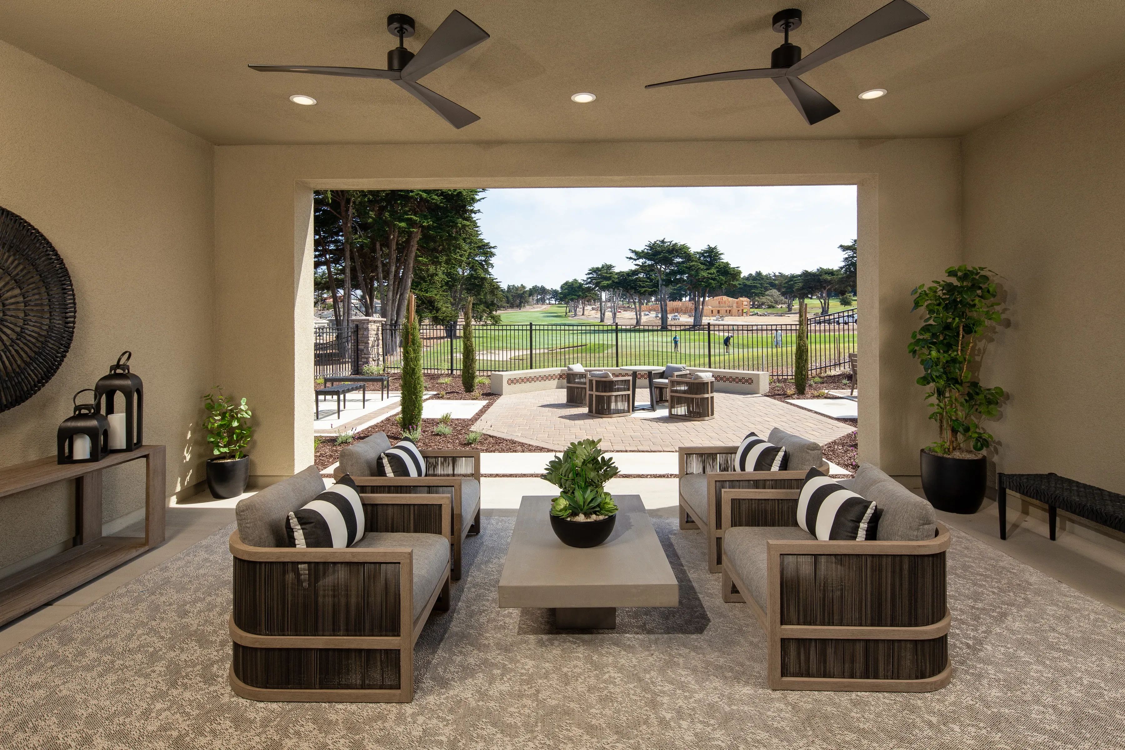 Plan 3 Model Home Backyard