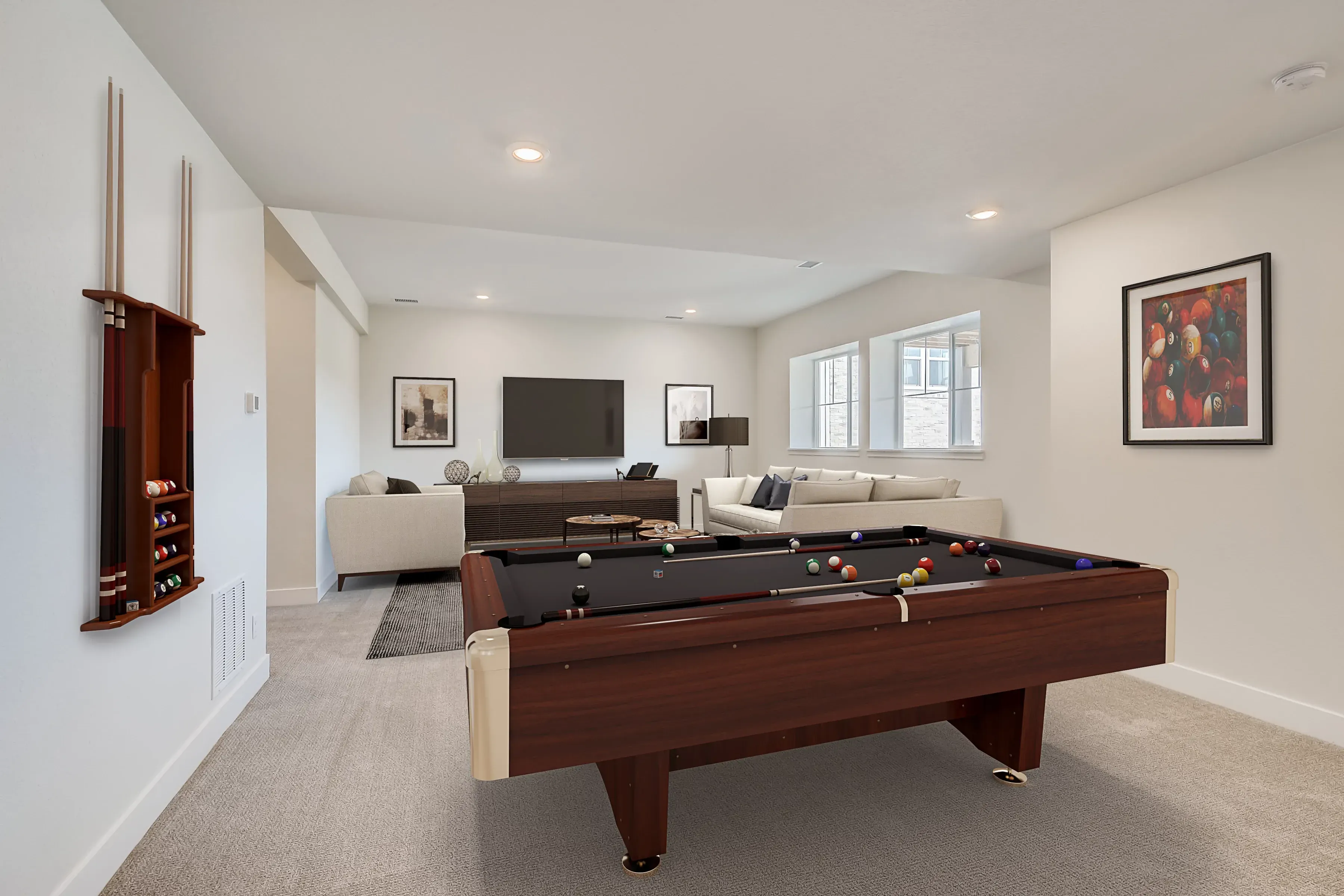 Stratton Finished Basement Rec Room
