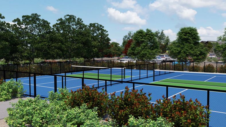 Rendering of Planned Pickleball Courts