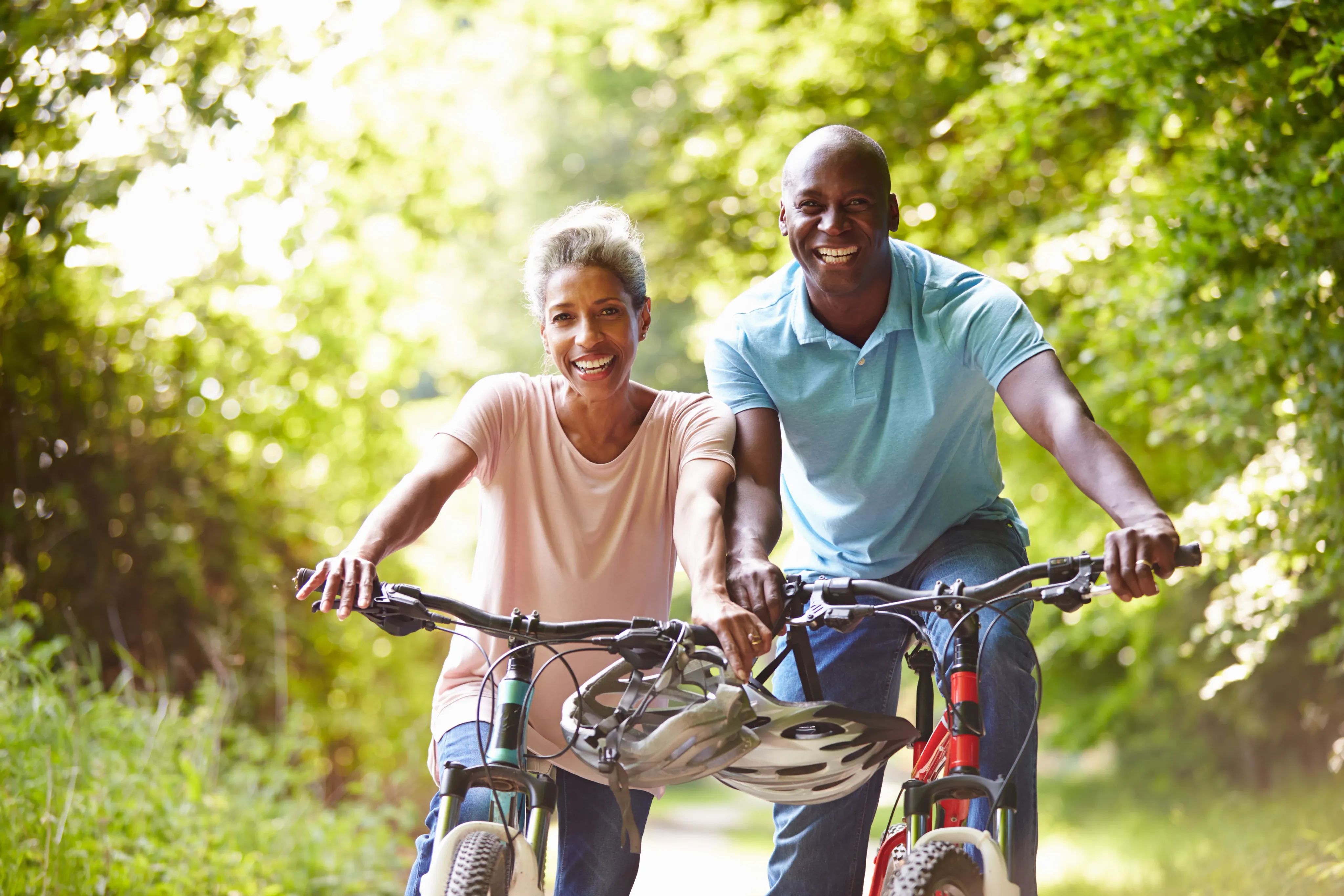 Couple Biking