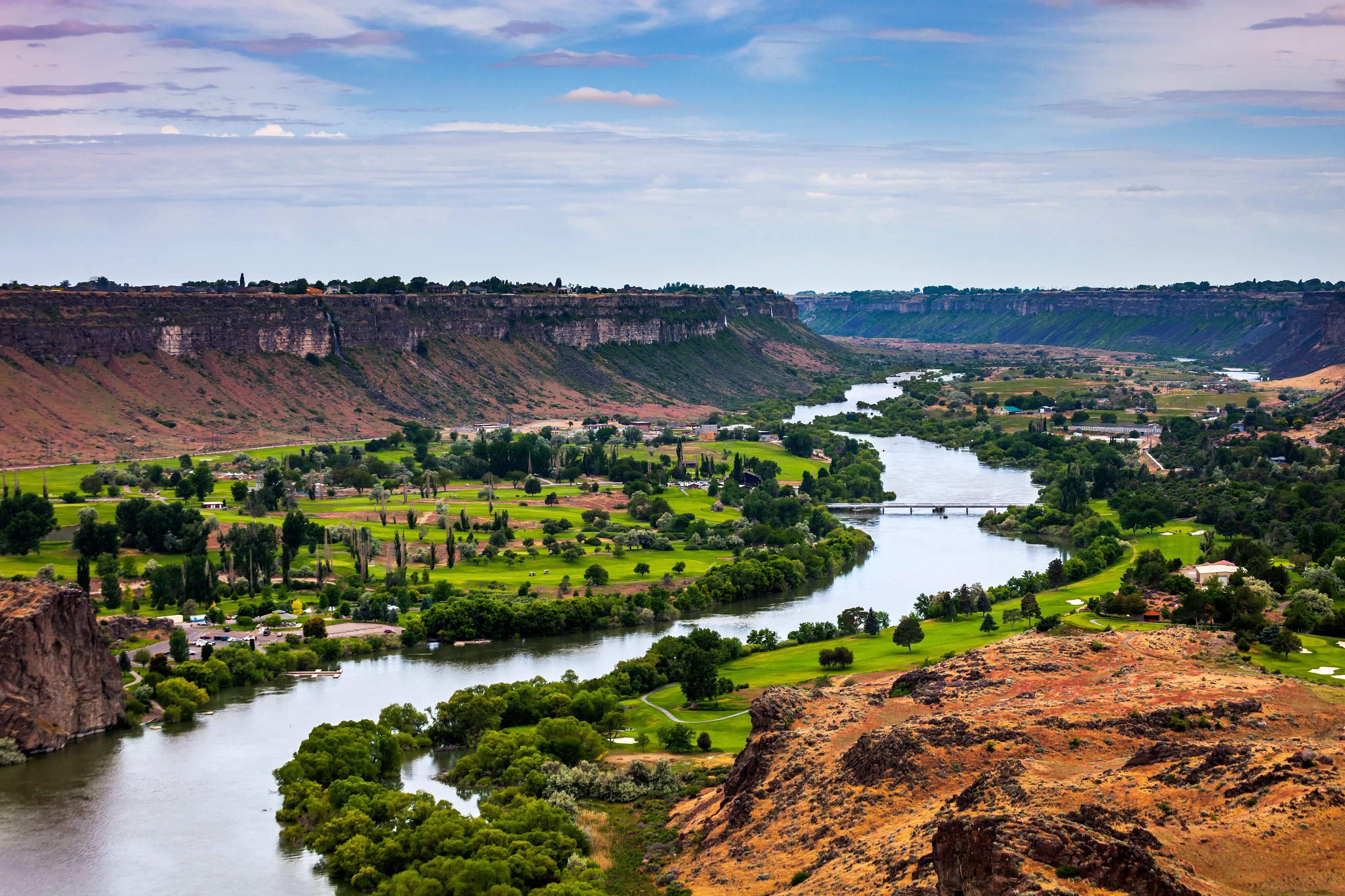 Aerial View of the Snake River