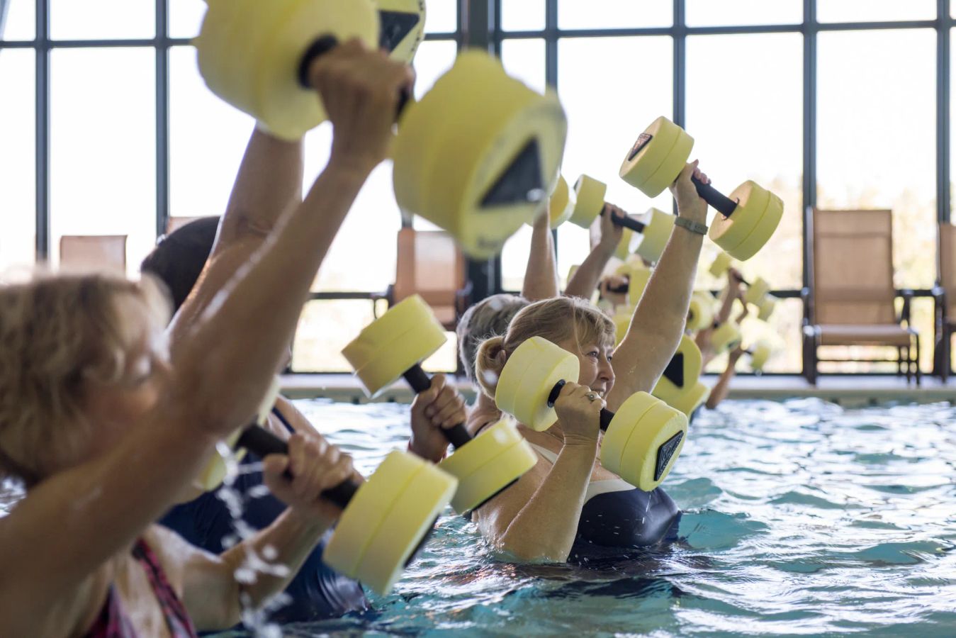 Water Aerobics at the Indoor Lap Pool