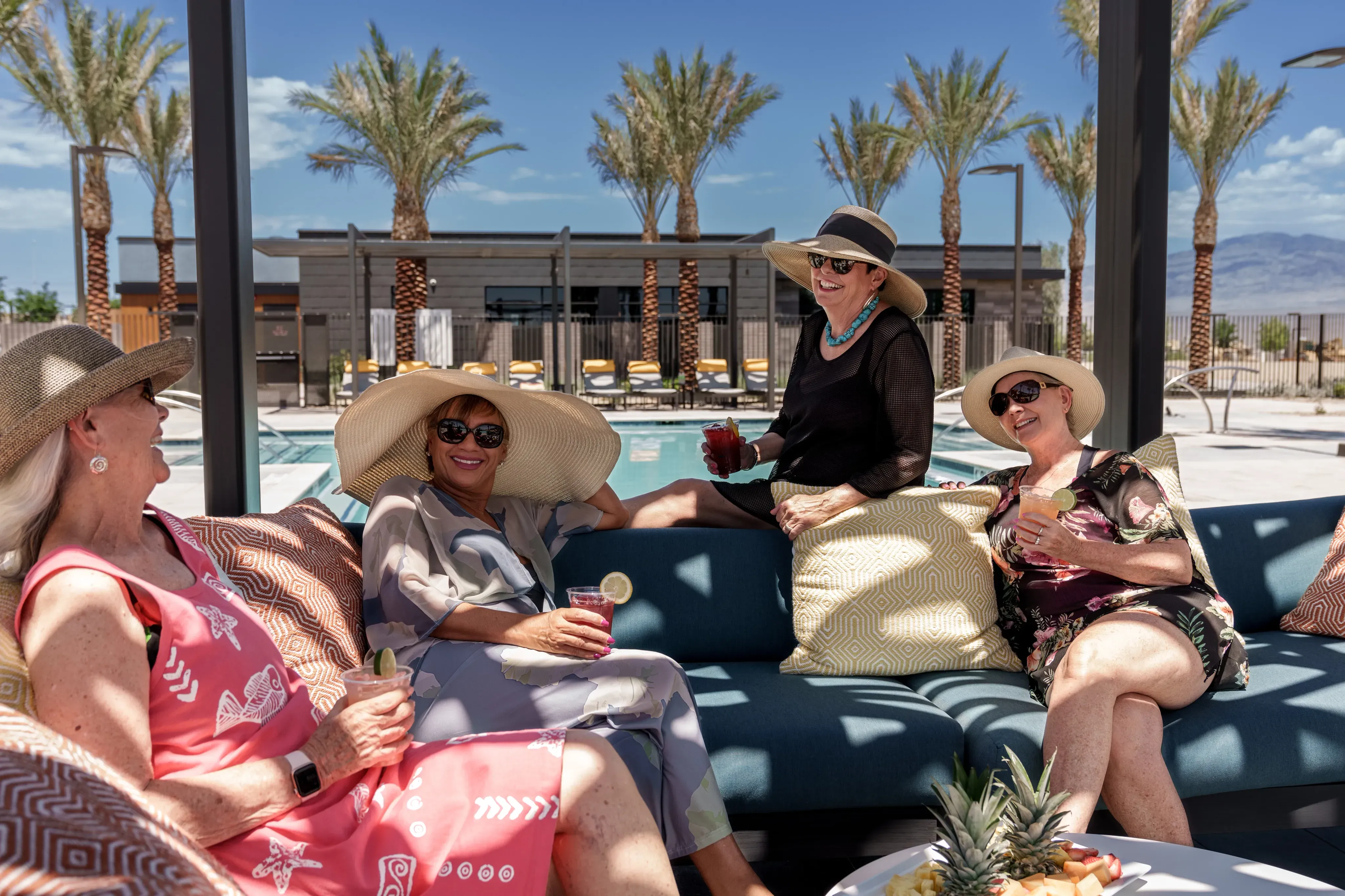 Trilogy Homeowners Enjoying the Resort Pool