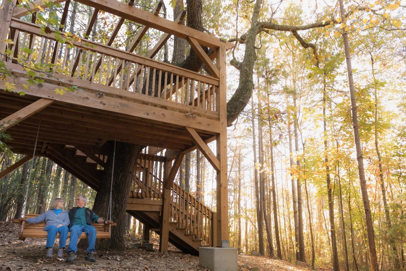 Couple on the trails