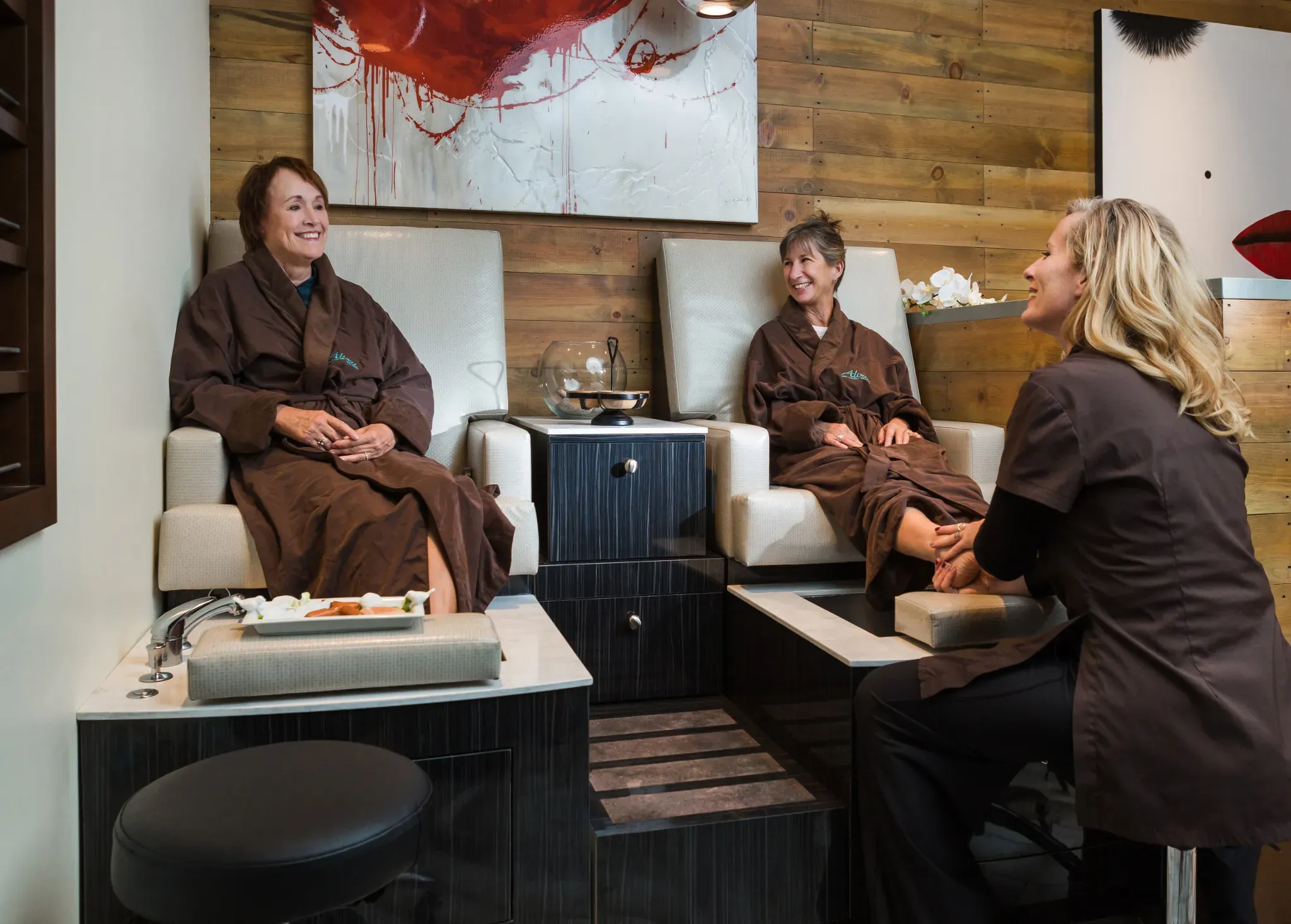 Trilogy Homeowners Enjoying Alvea Spa