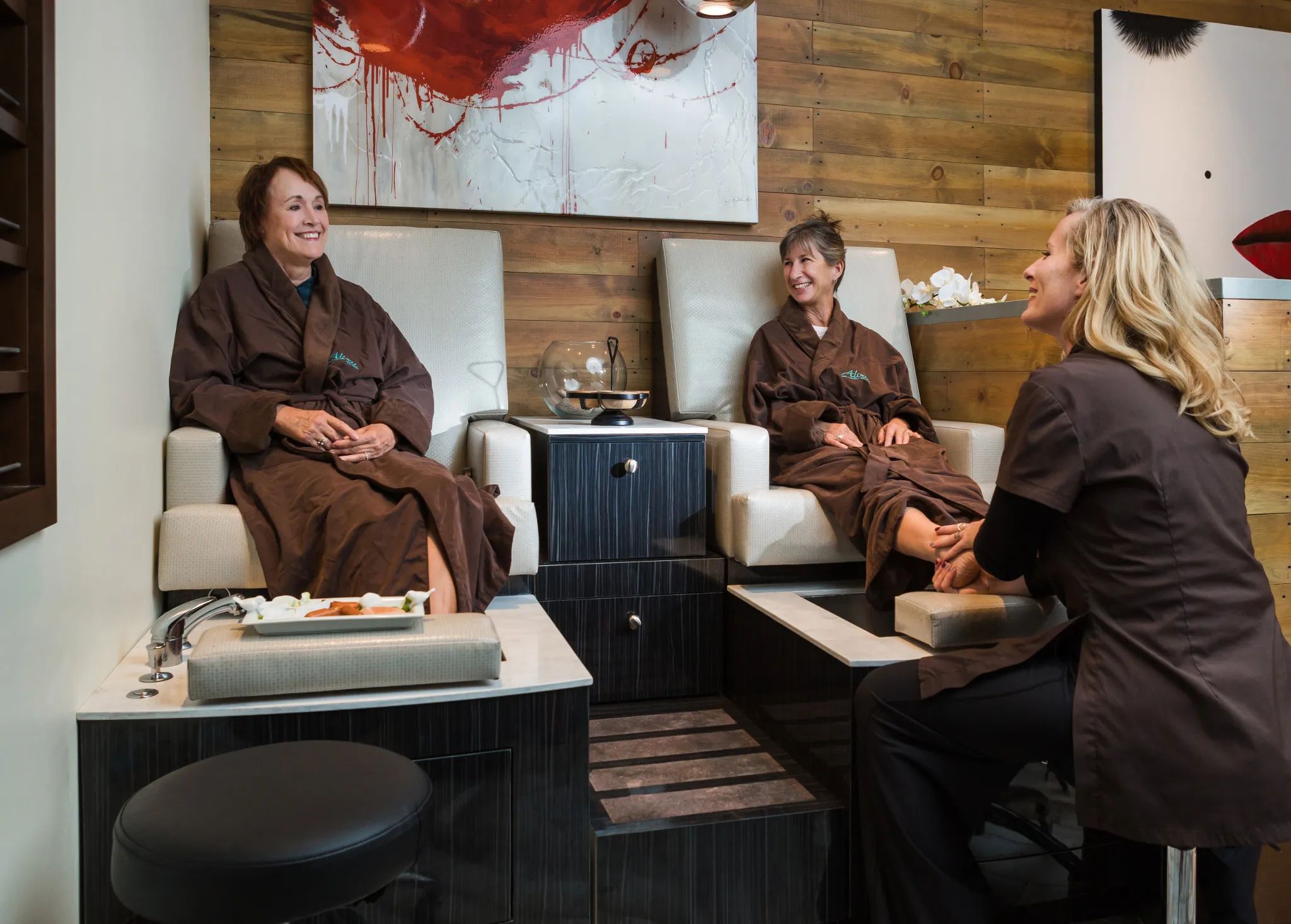 Trilogy Homeowners Enjoying Alvea Spa