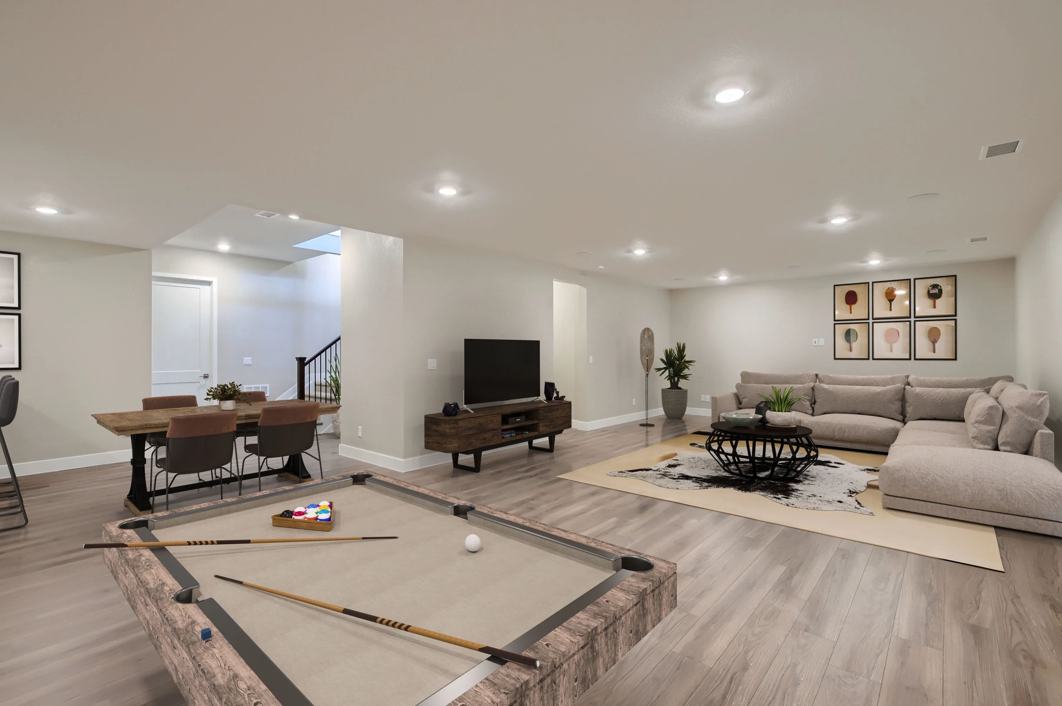 Optional Finished Basement Rec Room