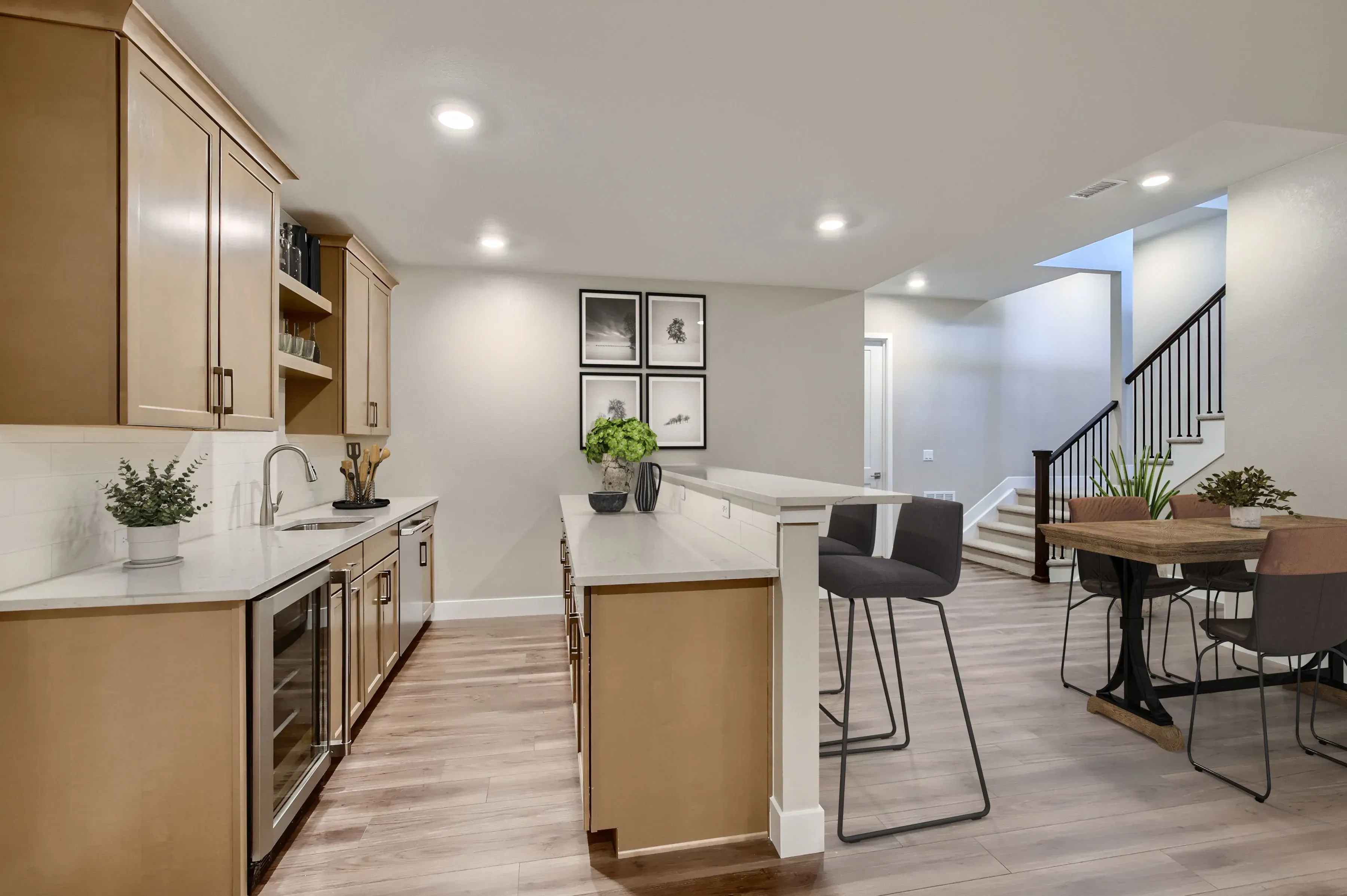 Optional Finished Basement Wet Bar
