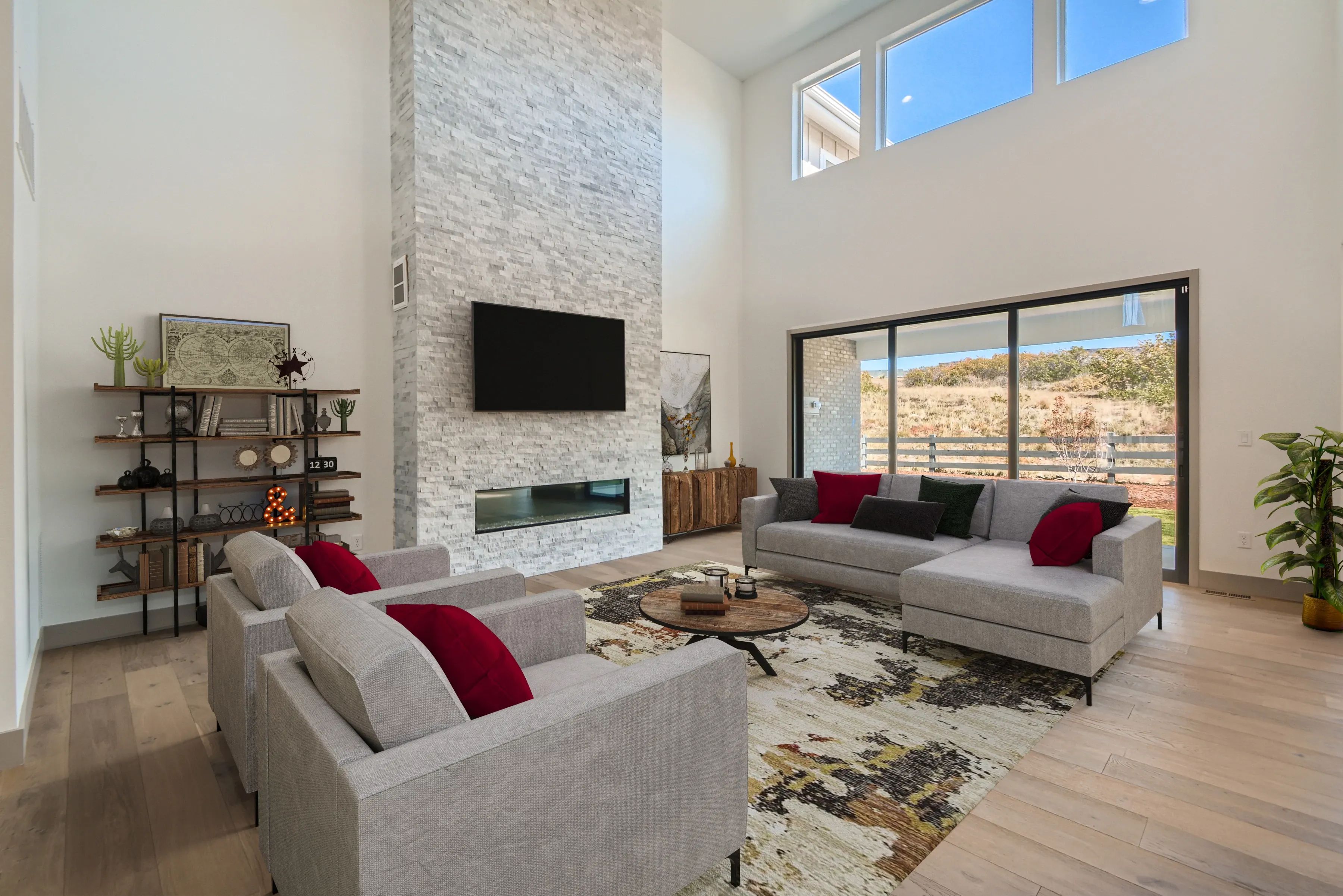 The Walton Model Great Room - Virtually Staged