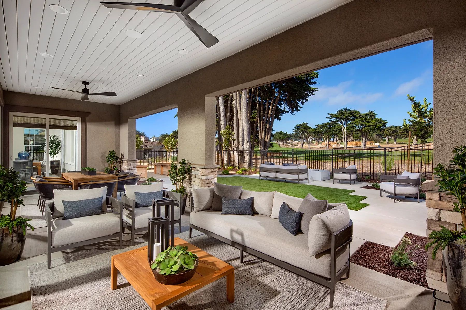 Plan 4 Model Home Backyard