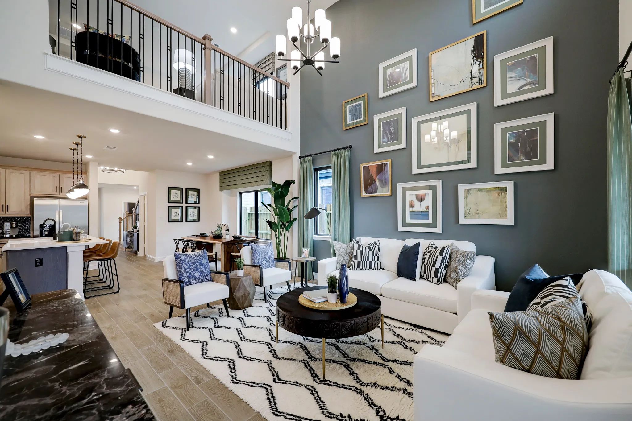 Model home great room