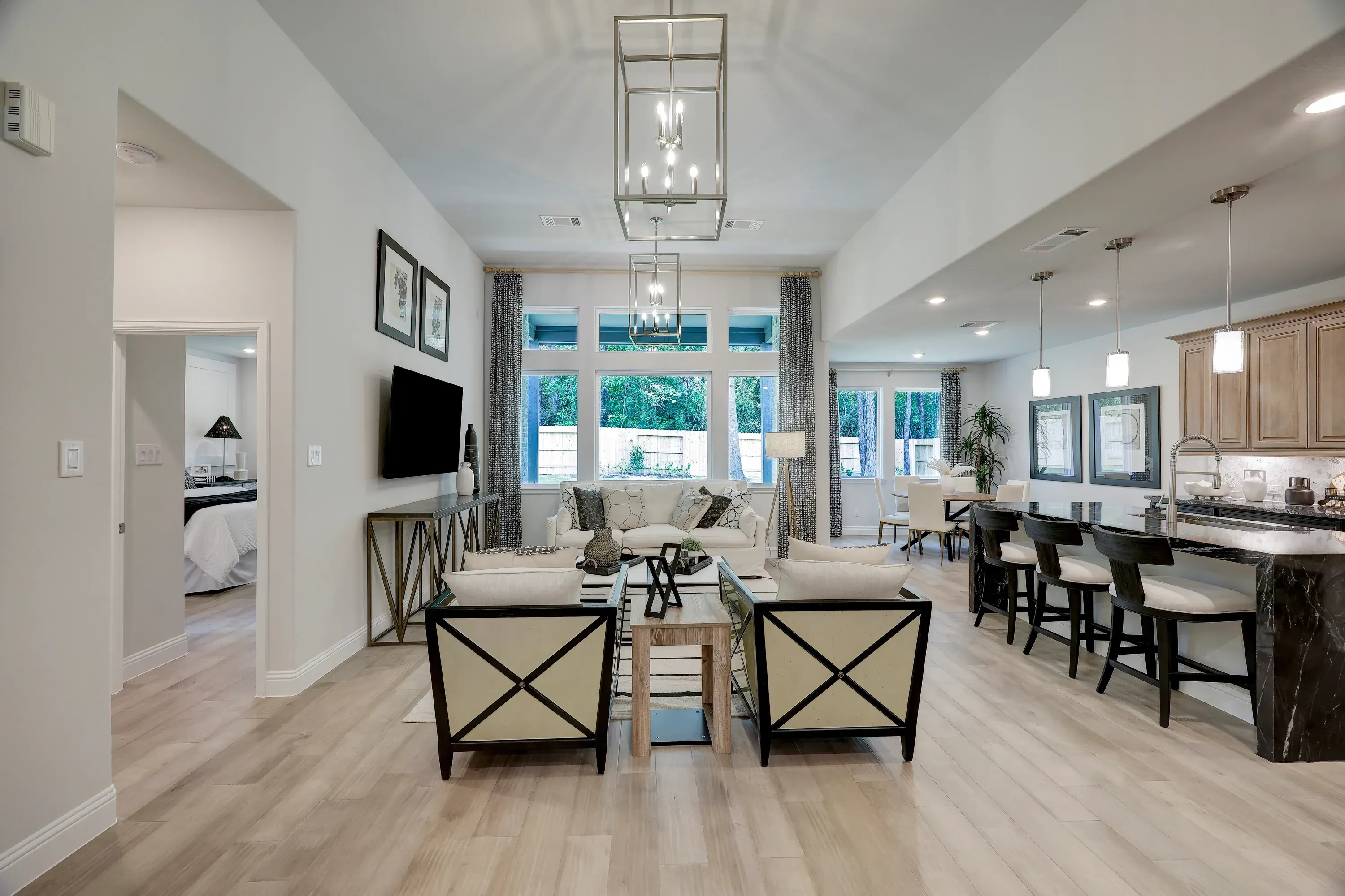 Model home great room