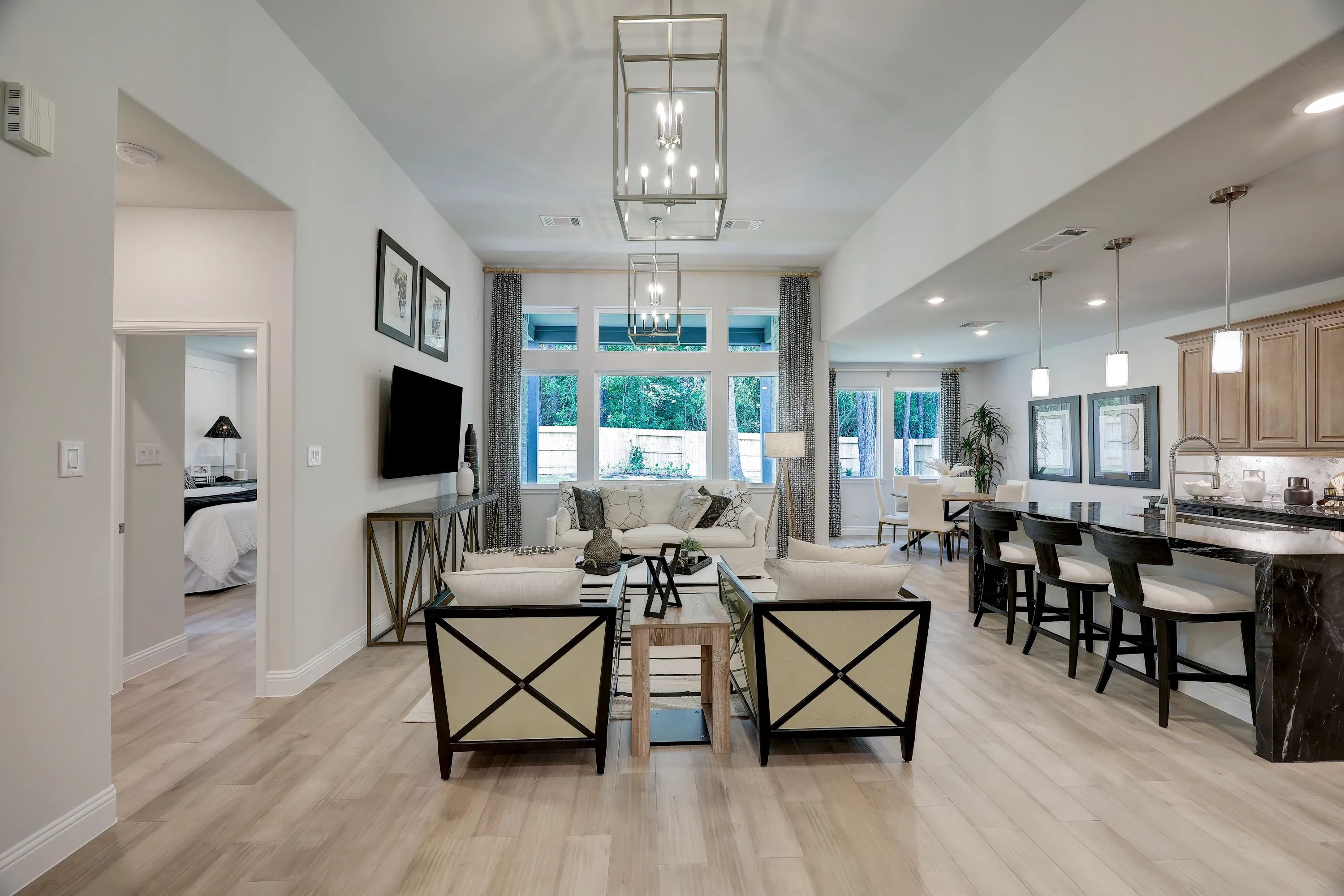 Model home great room