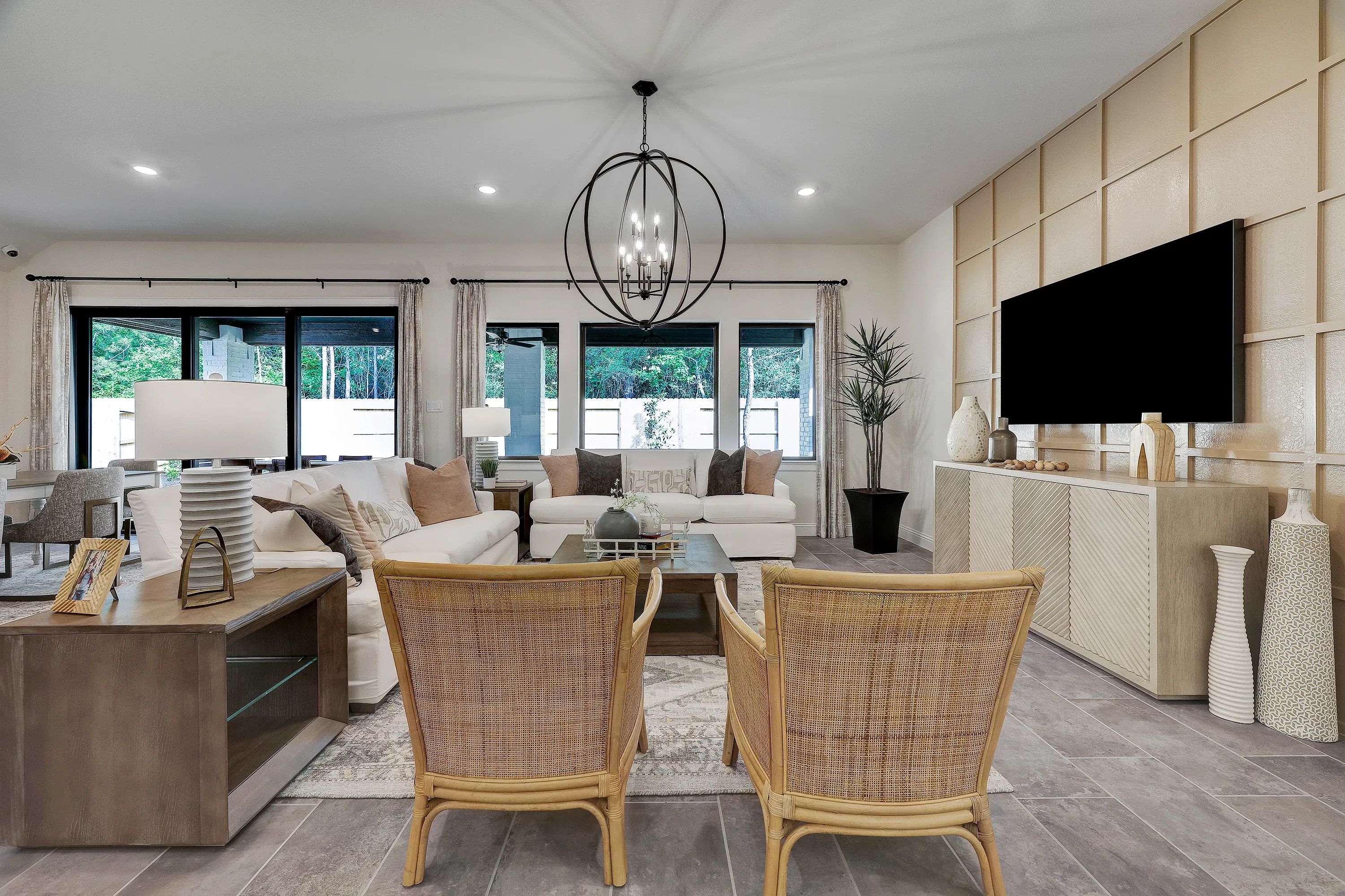 Model home great room