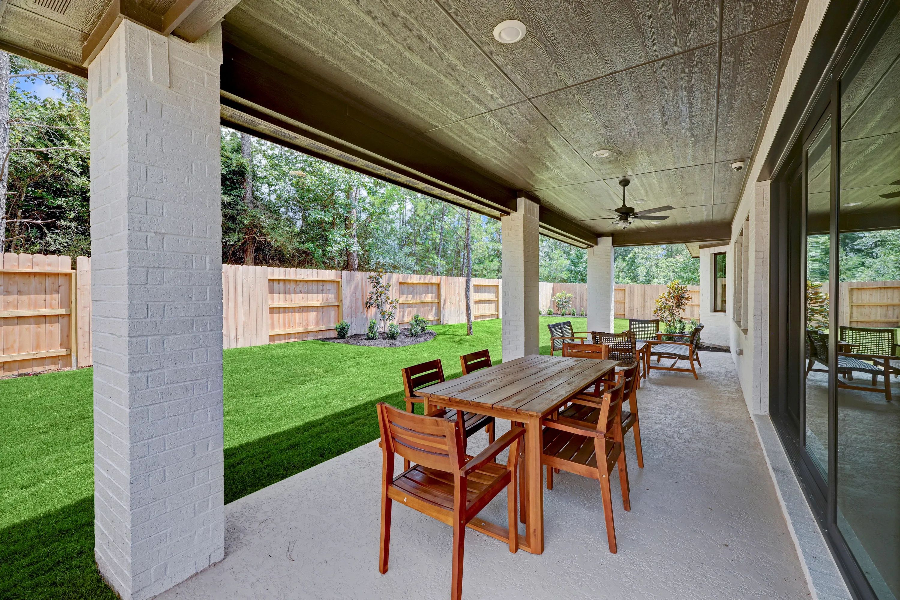 Model home patio