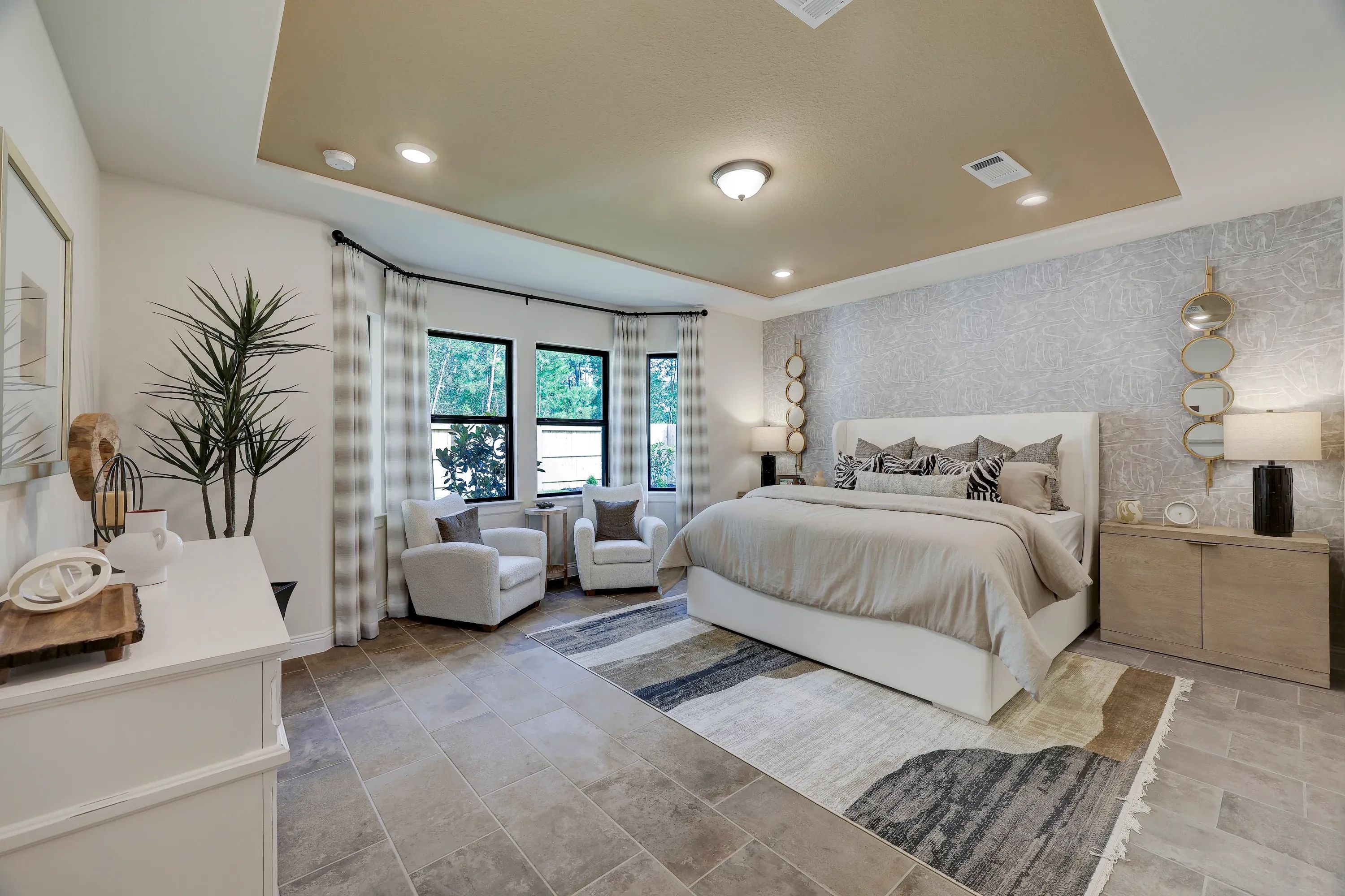 Model home primary bed