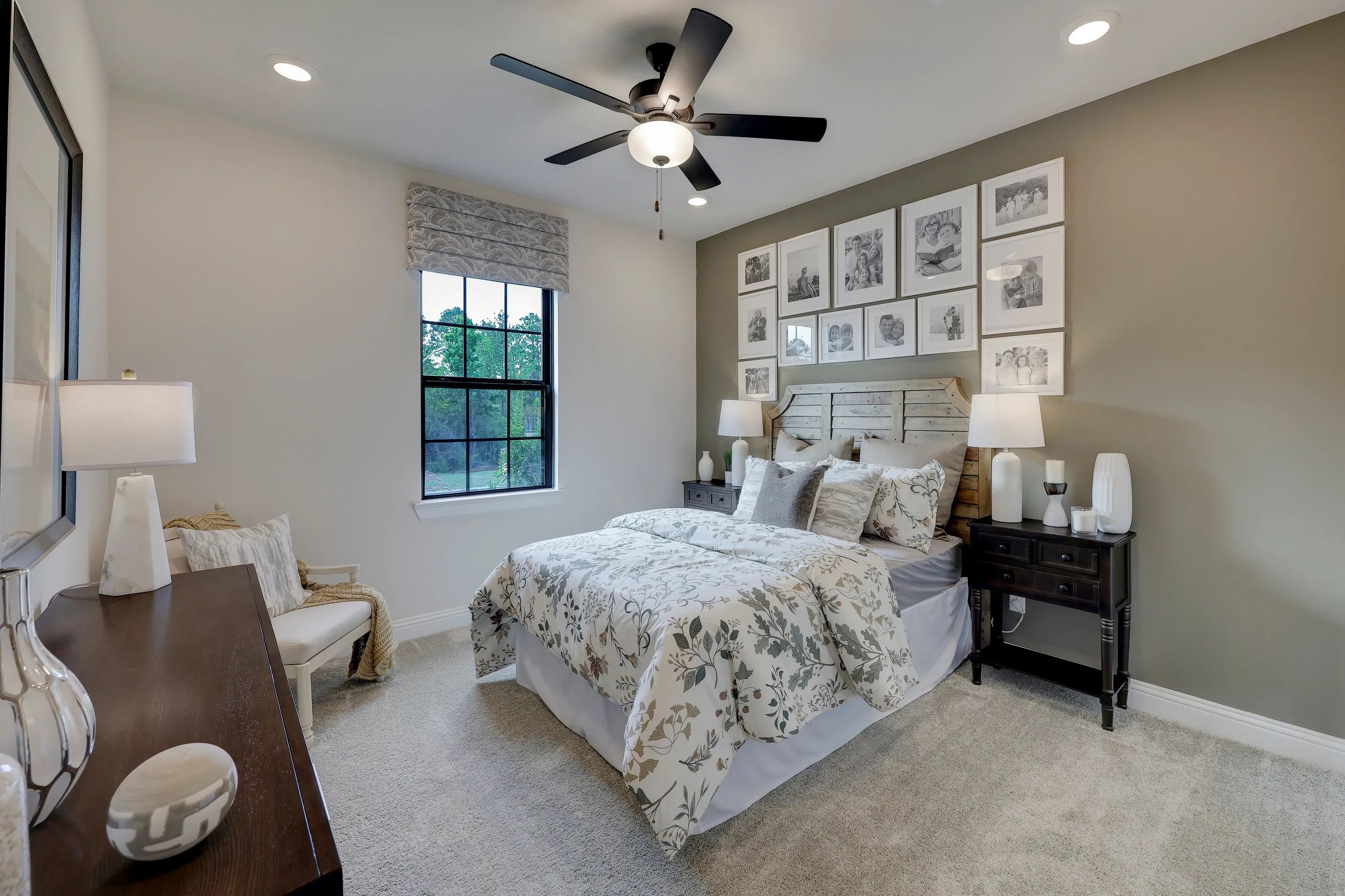 Model home bedroom