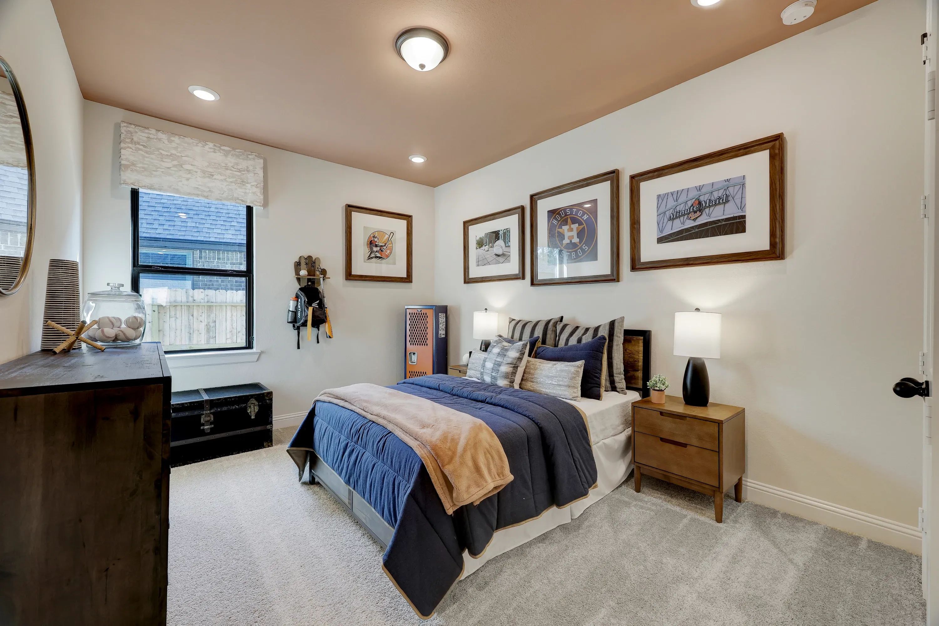 Model home bedroom