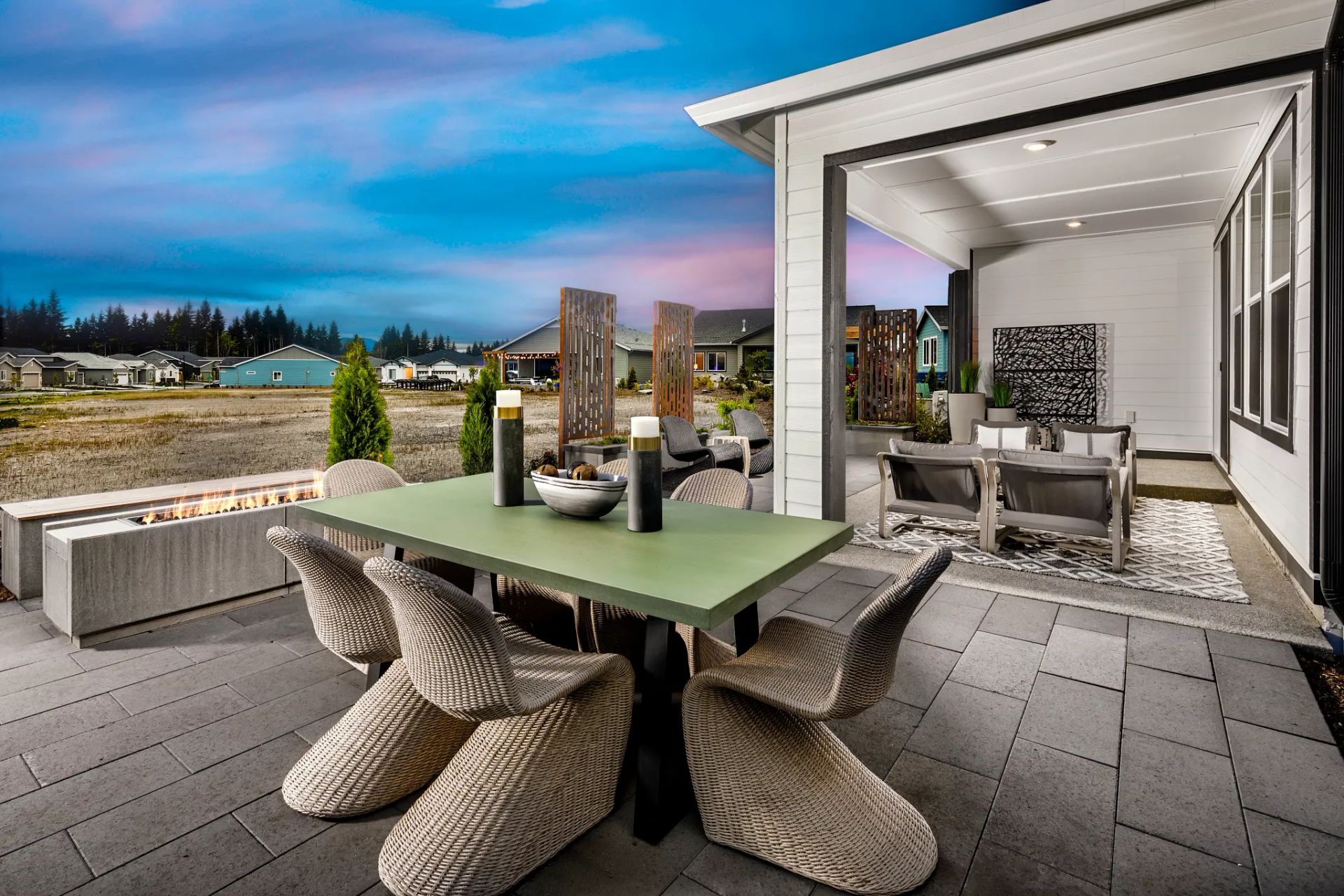 Covered Patio in the Evia Model
