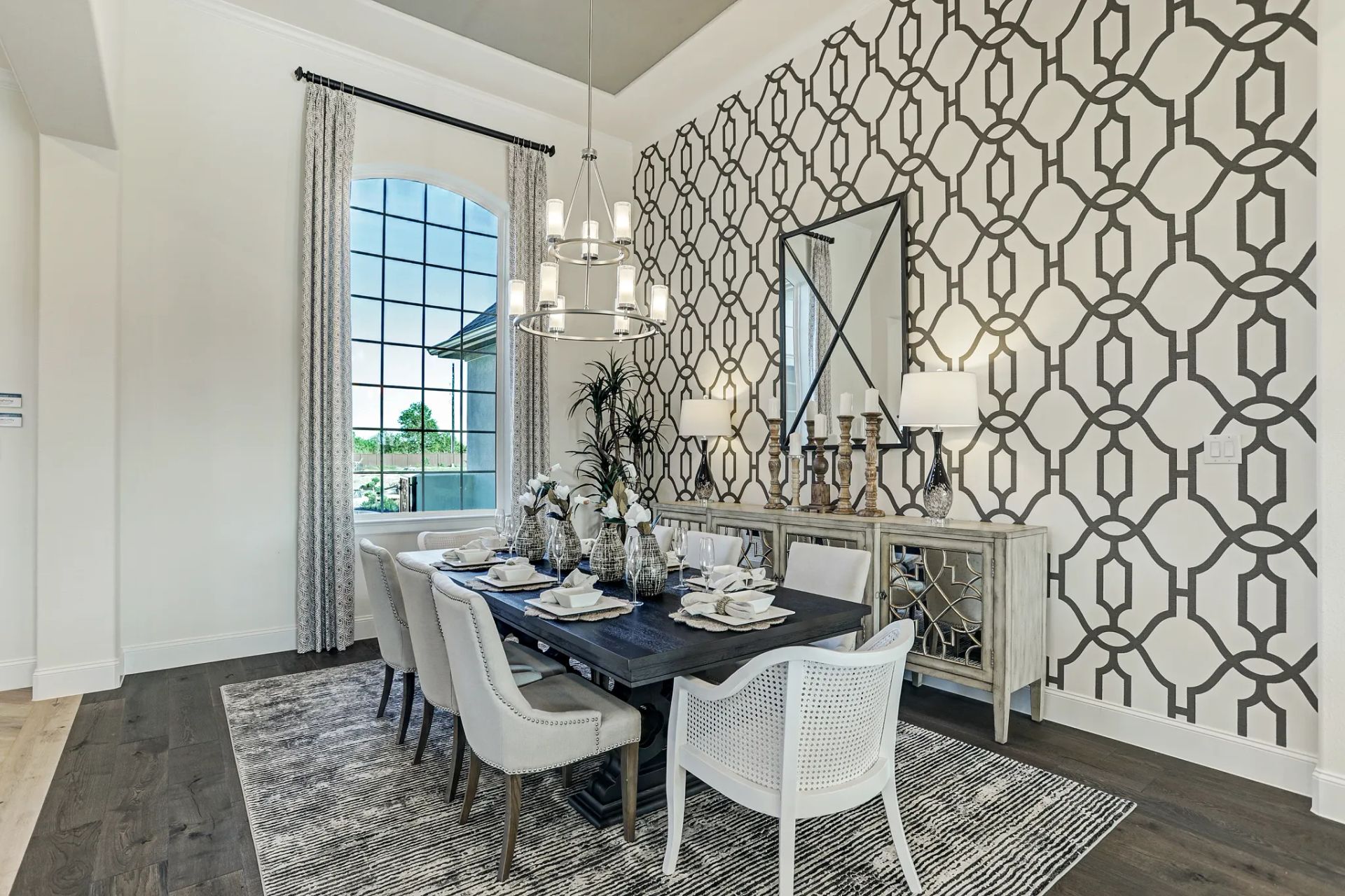 Plan 6015 formal dining - staged