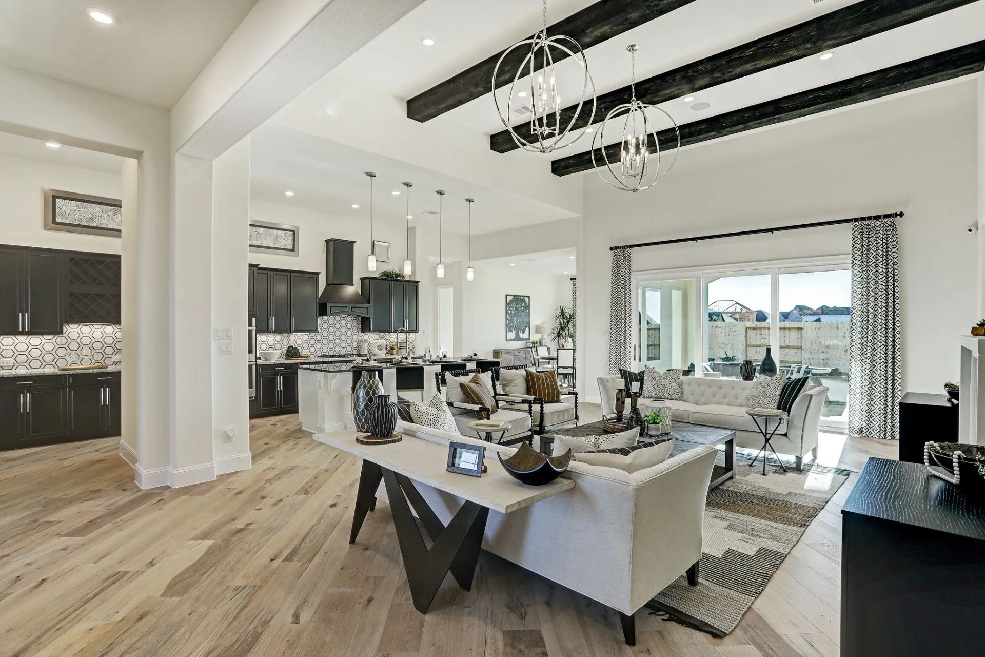 Plan 6015 great room - staged