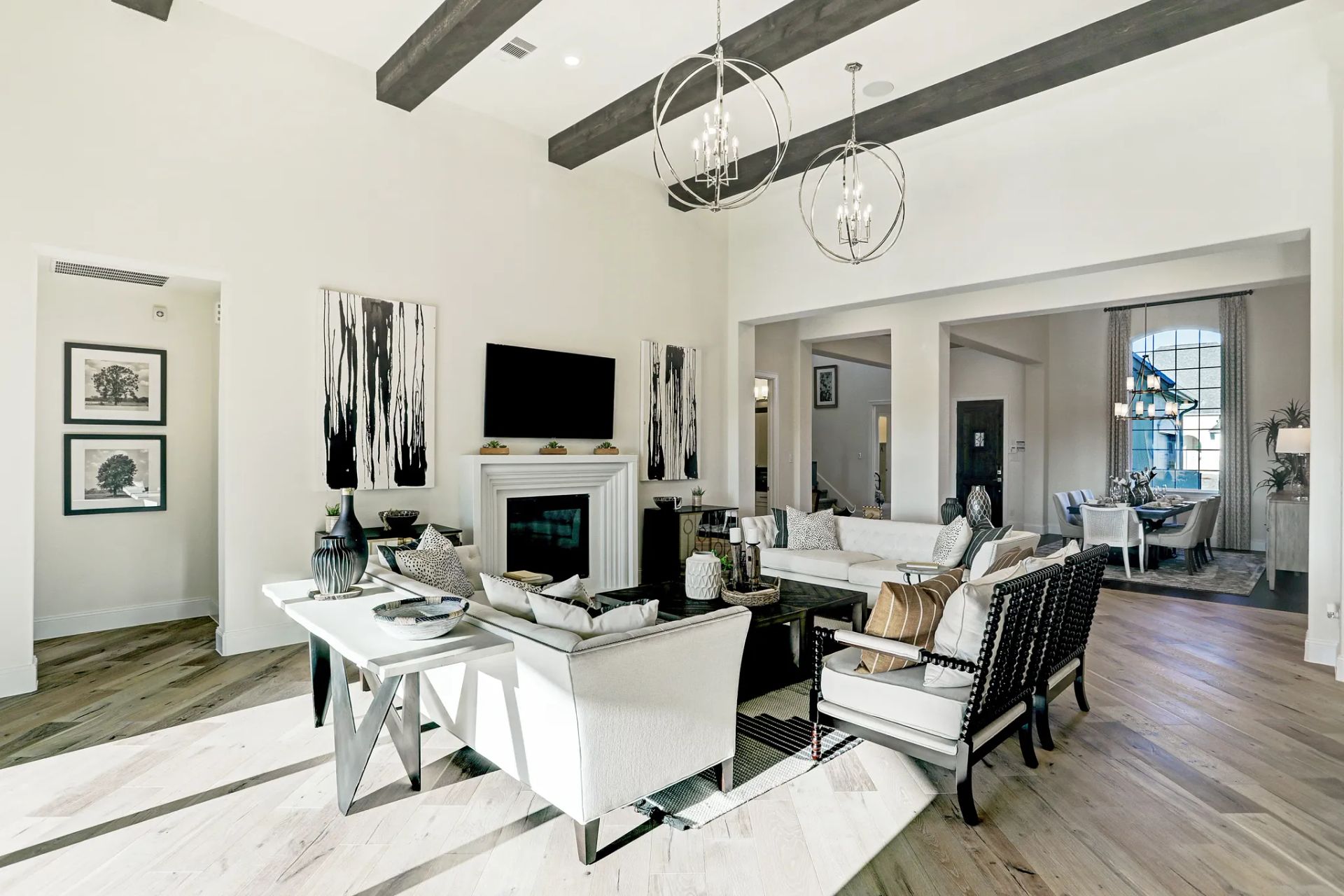 Plan 6015 great room - staged