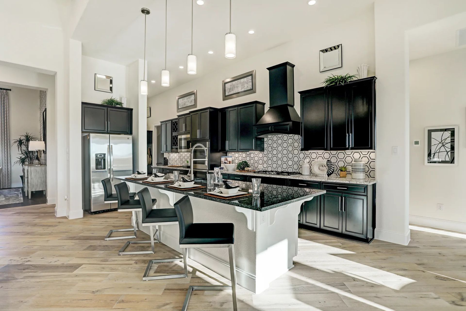 Plan 6015 kitchen - staged