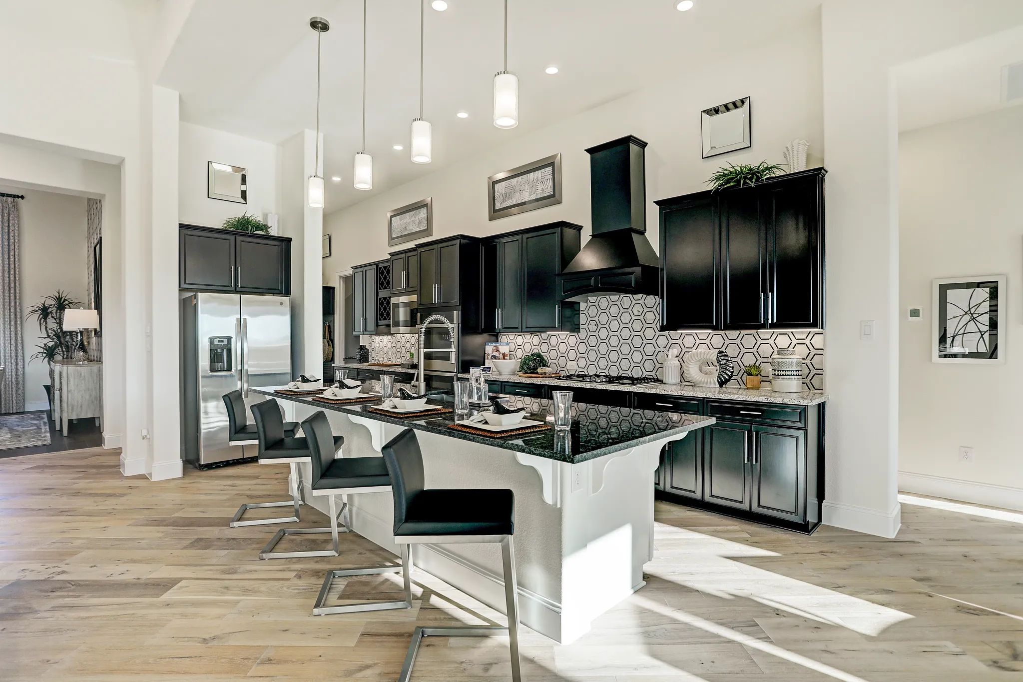Plan 6015 kitchen - staged