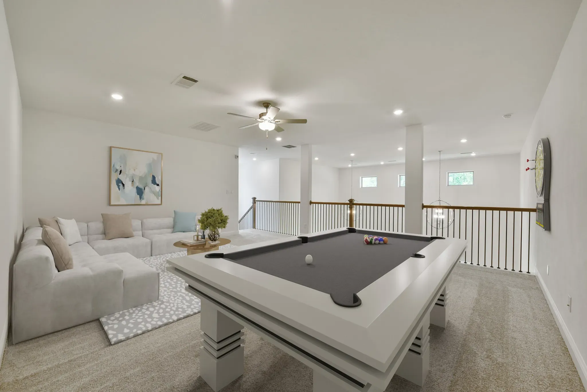 Plan 5049 game room - staged
