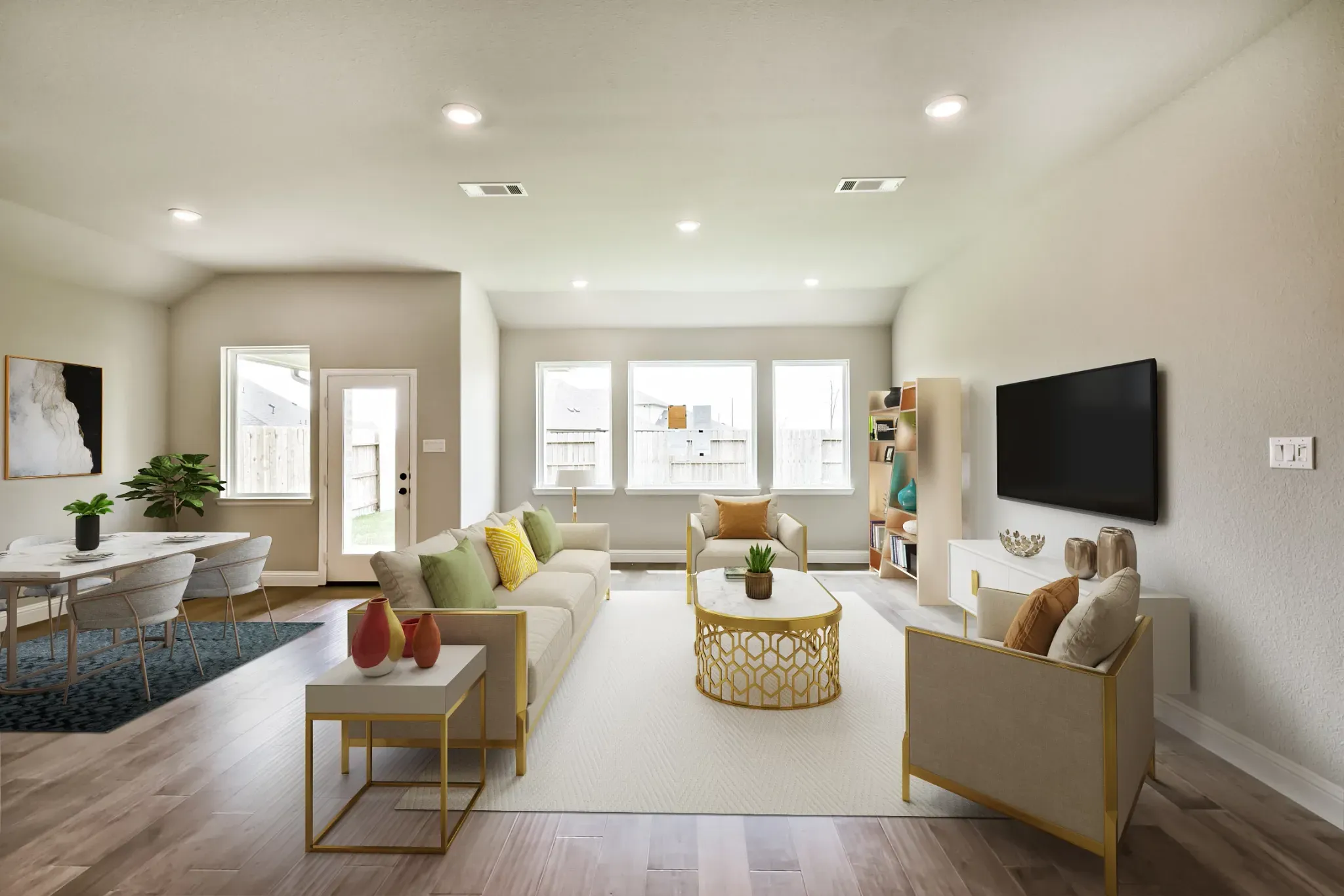 Plan 4039 great room - staged