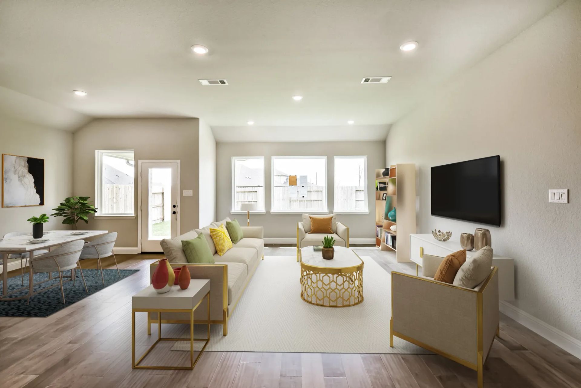 Plan 4039 great room - staged
