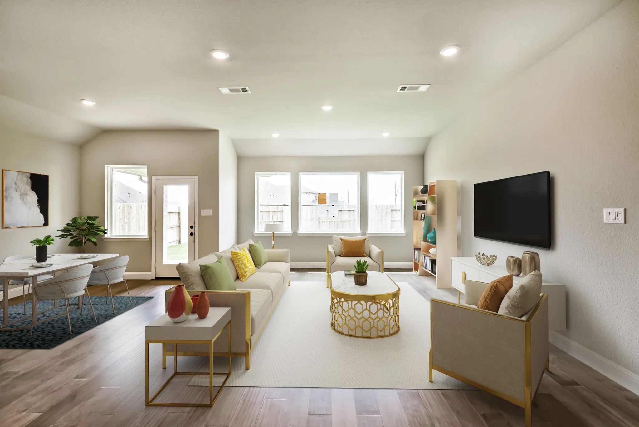 Plan 4039 great room - staged