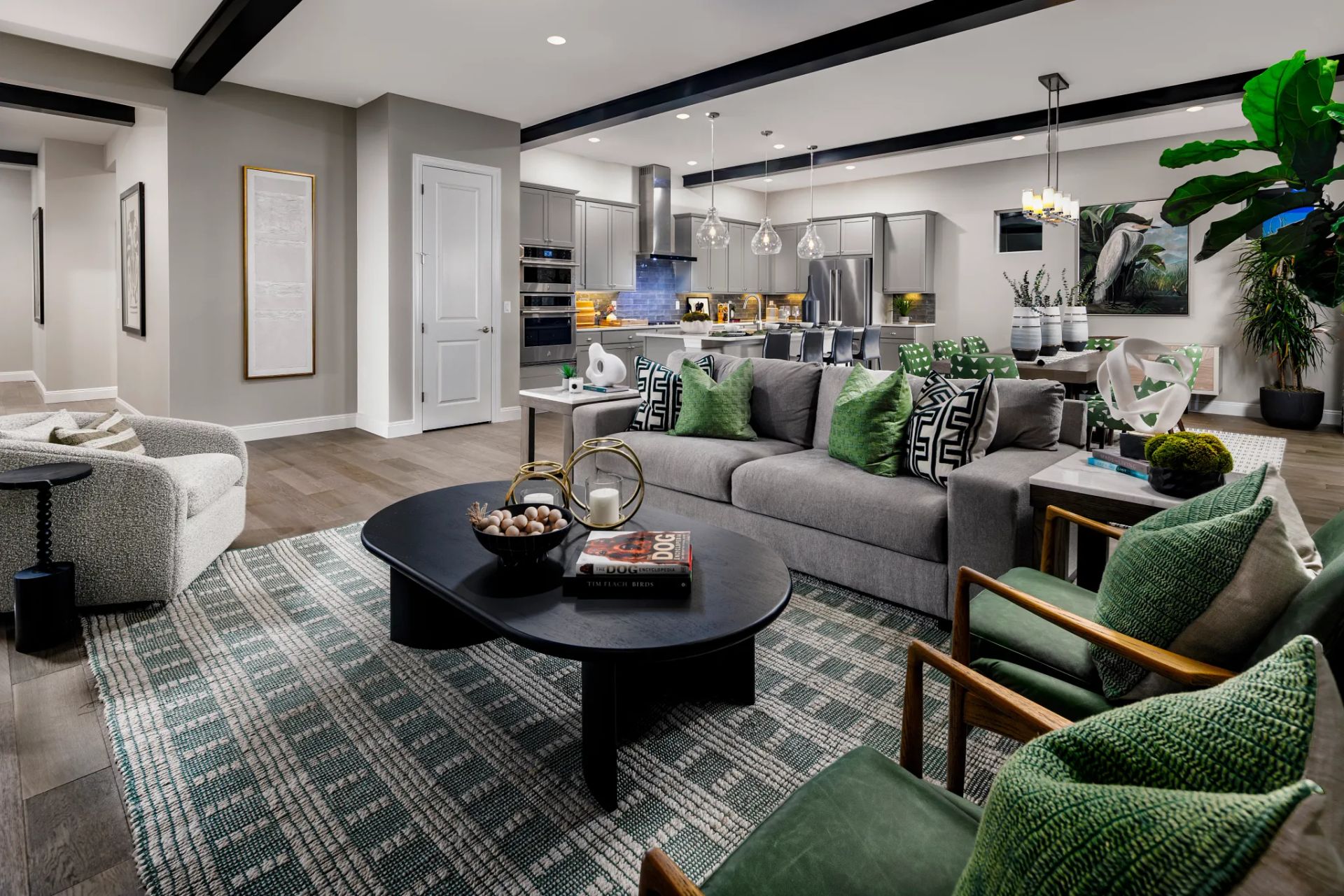 Great Room & Kitchen in the Liberty Model