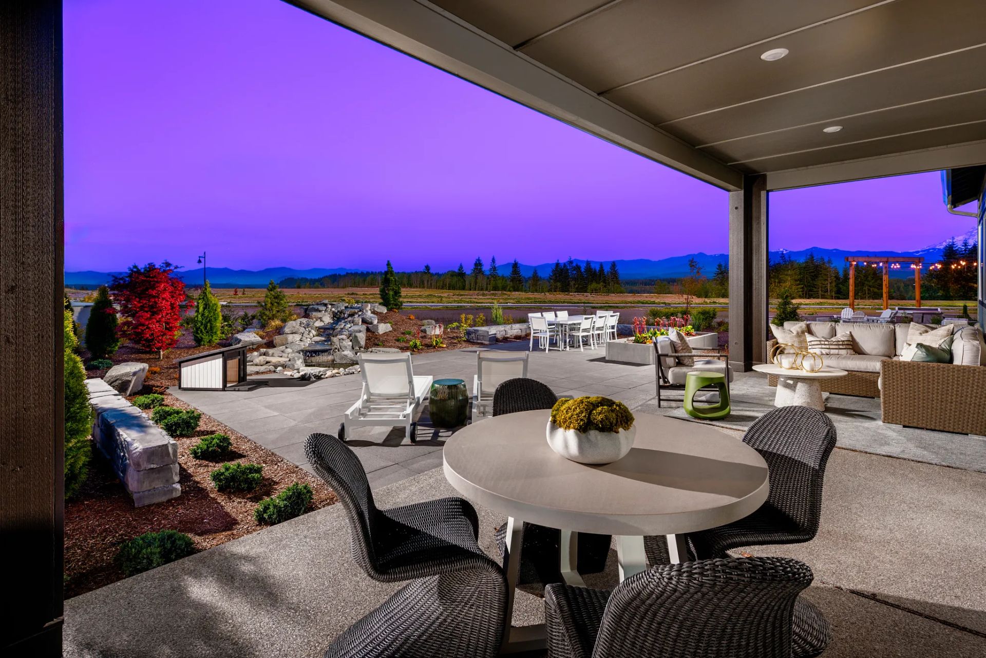 Covered Patio in Liberty Model