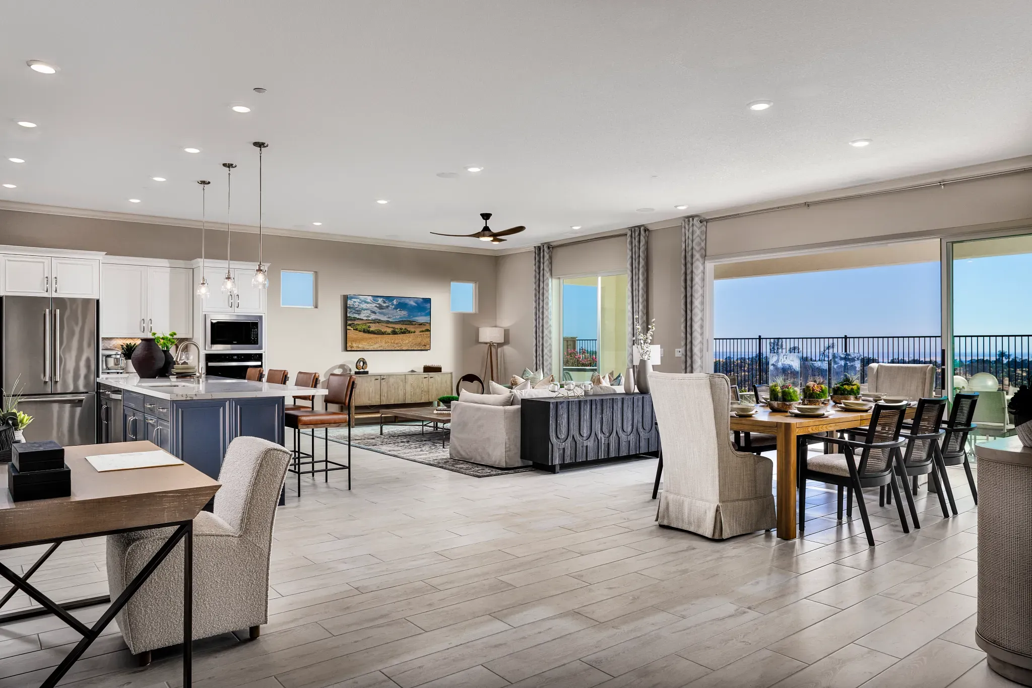 Expansive Great Room & Kitchen of Home