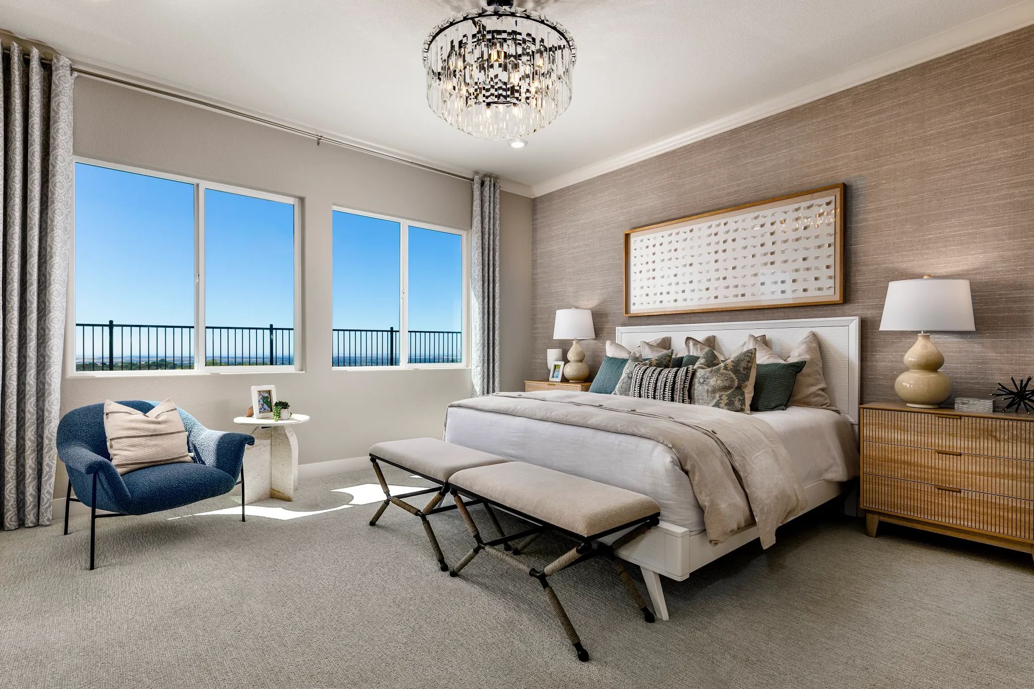Primary Bed of Perspective Model Home