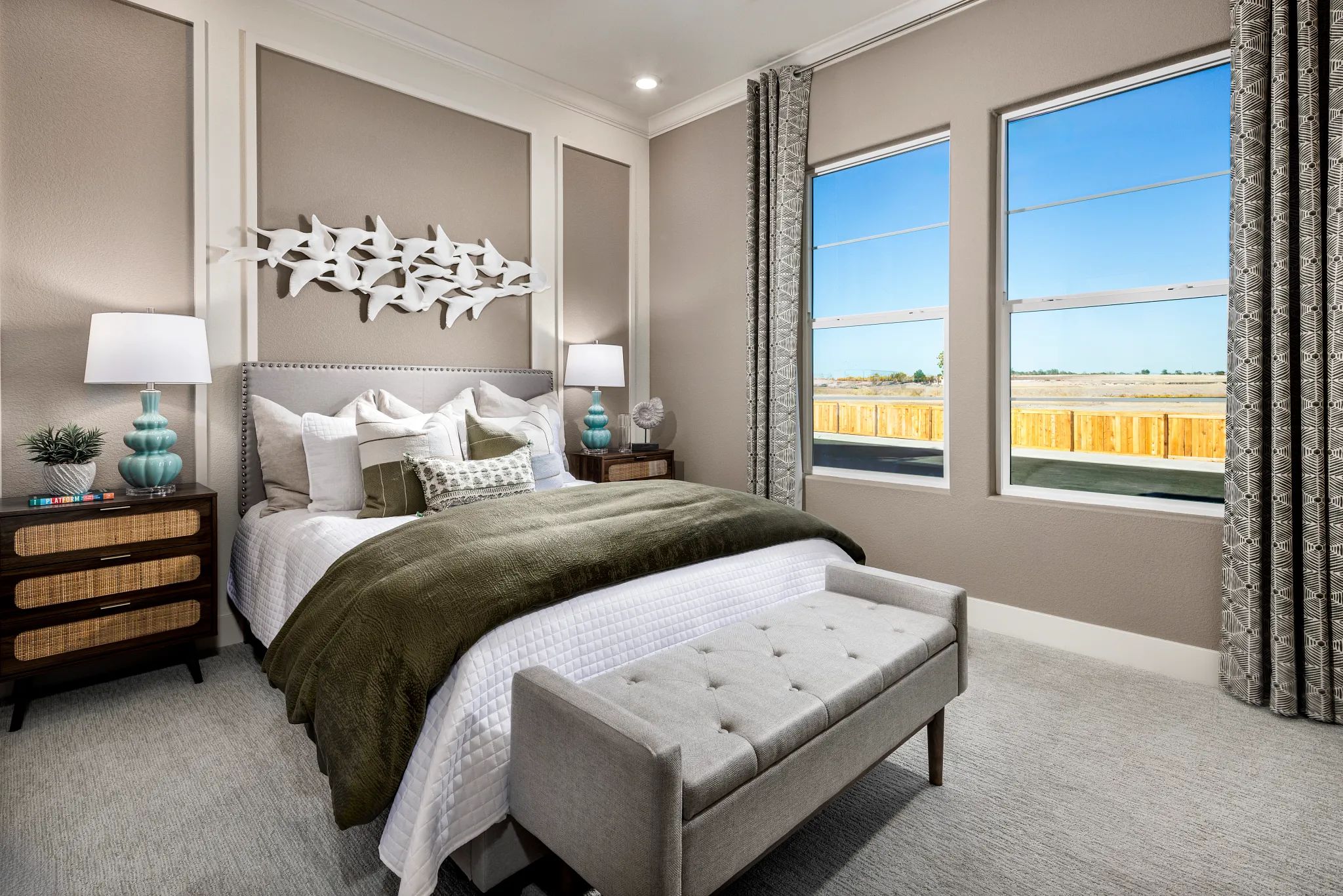 Guest Bedroom of Perspective Model Home