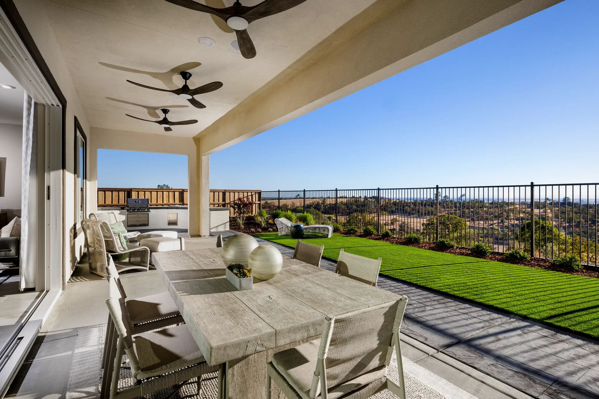 Covered Patio of Perspective Model Home