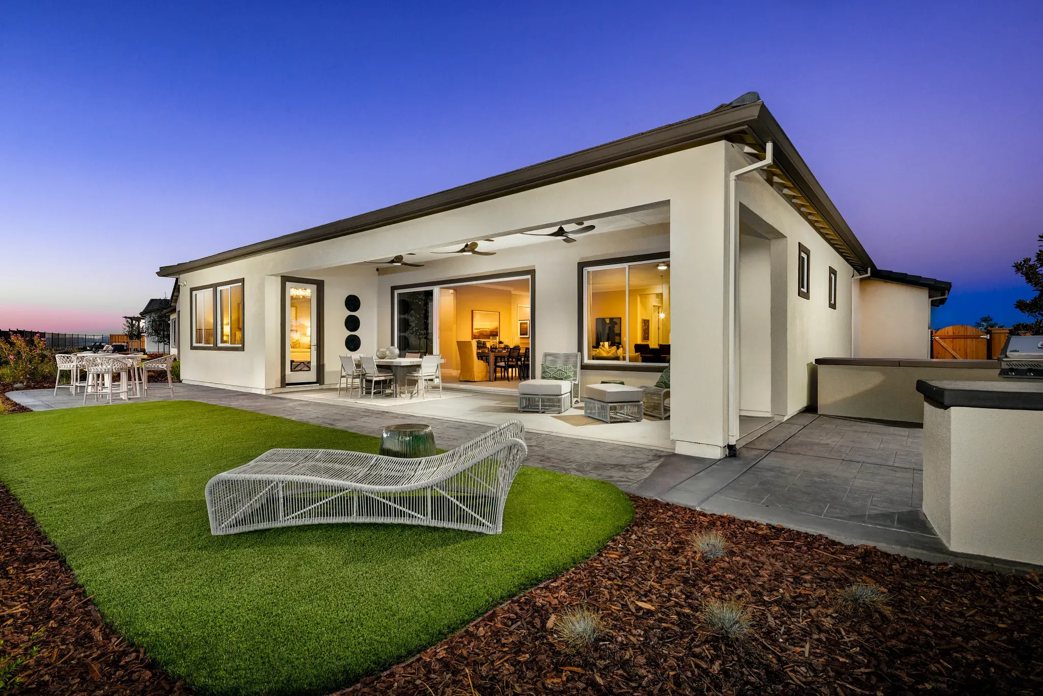 Covered Patio of Perspective Model Home