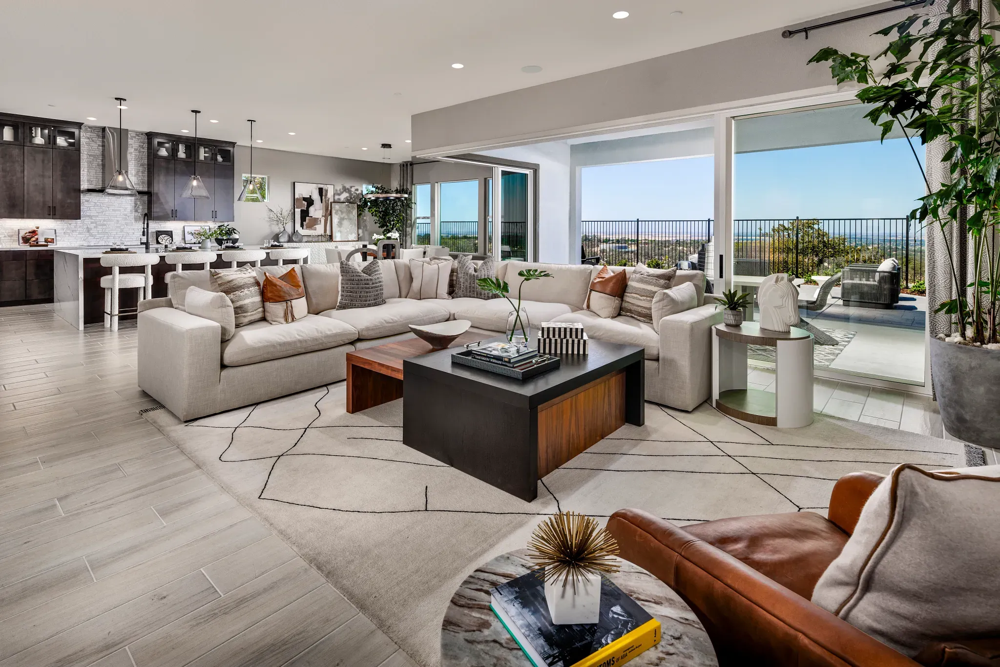 Great Room & Kitchen of of Pinnacle Model Home