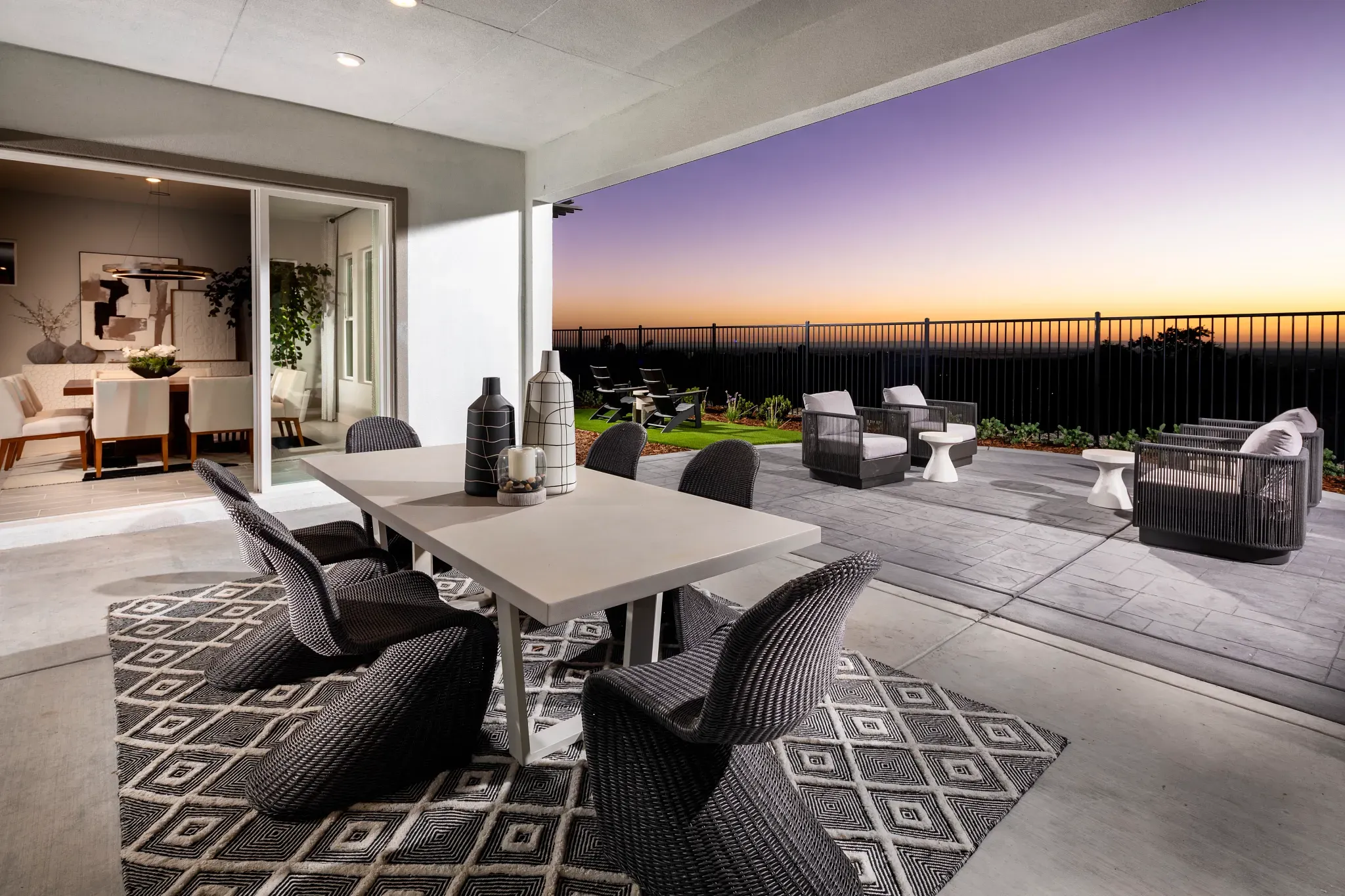 Covered Patio View of Pinnacle Model Home