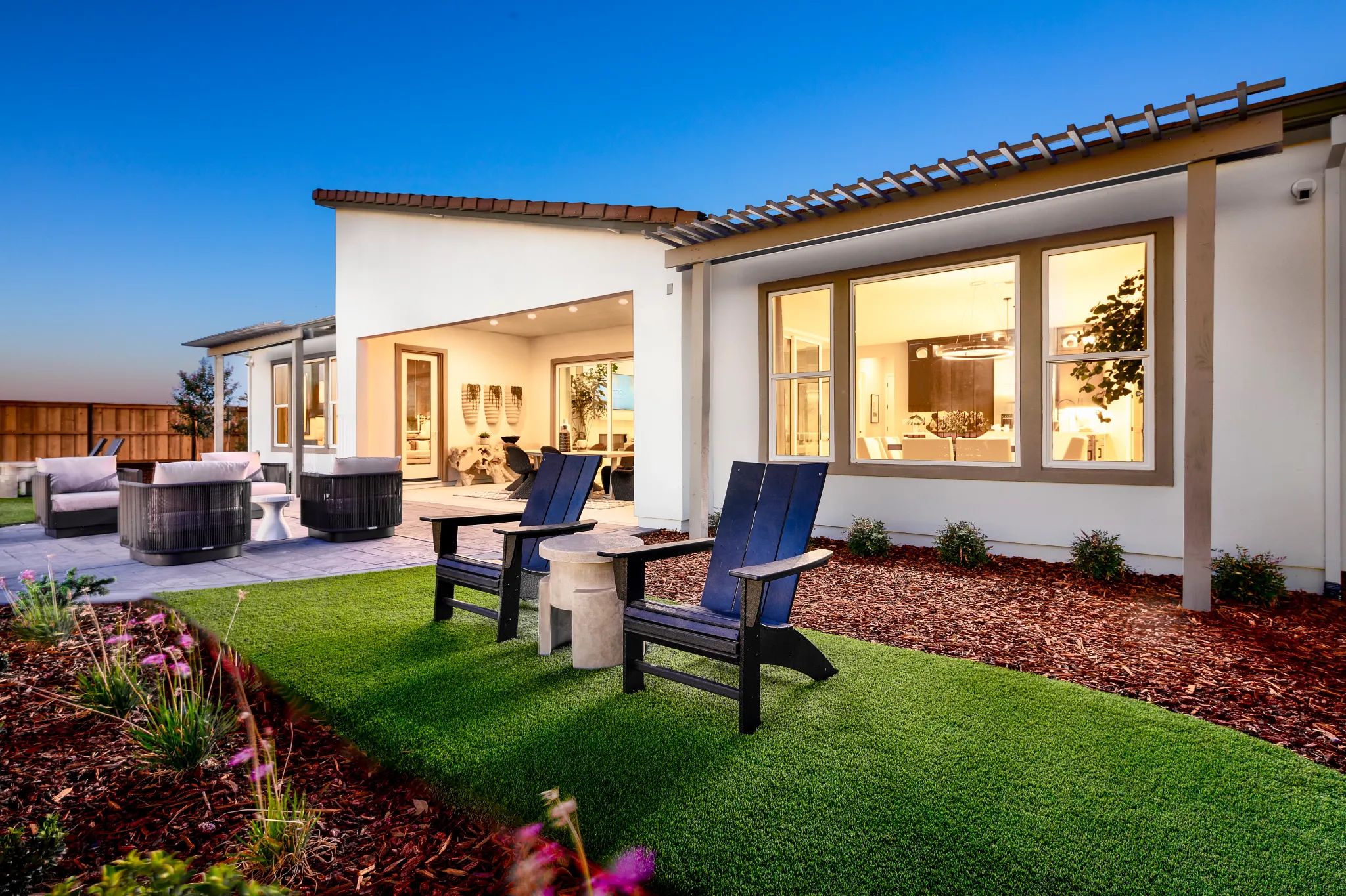 Covered Patio of Pinnacle Model Home