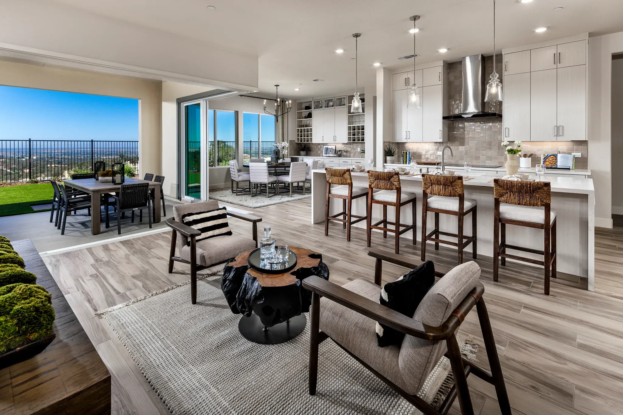Kitchen, Dining & Outdoor Room of Vertex Model Hom