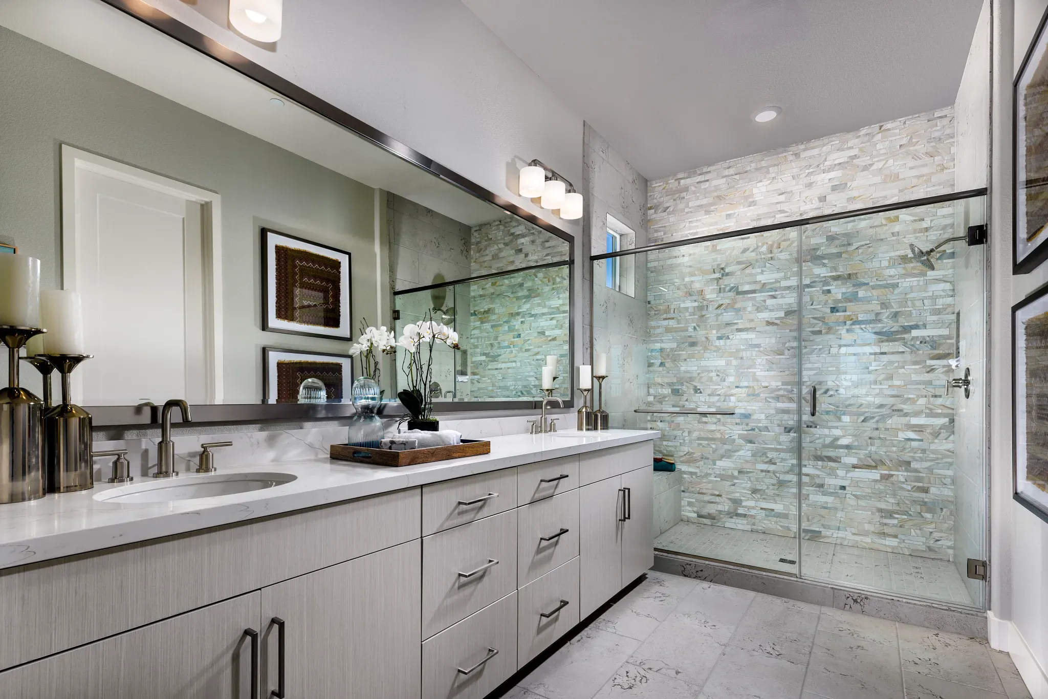 Primary Bathroom of Vertex Model Home