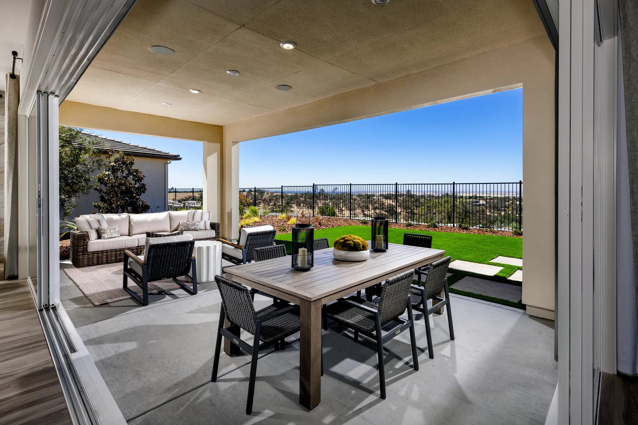 Covered Patio View of Vertex Model Home