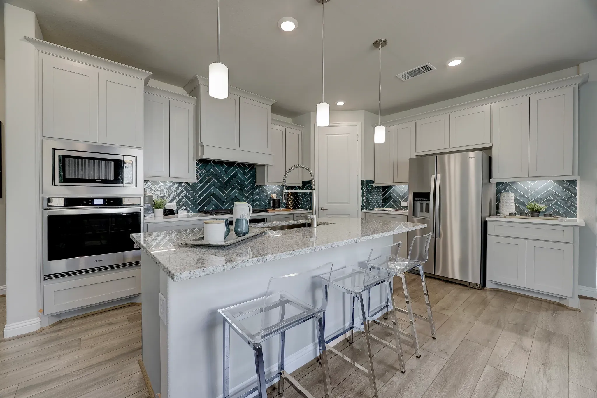 Plan 3079 kitchen - staged