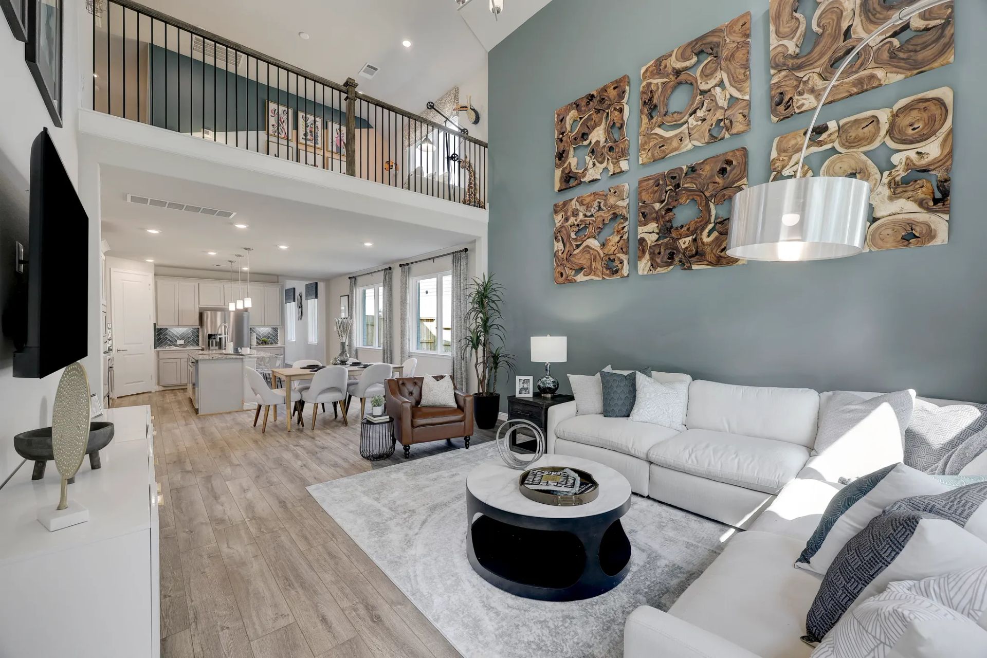 Plan 3079 great room - staged