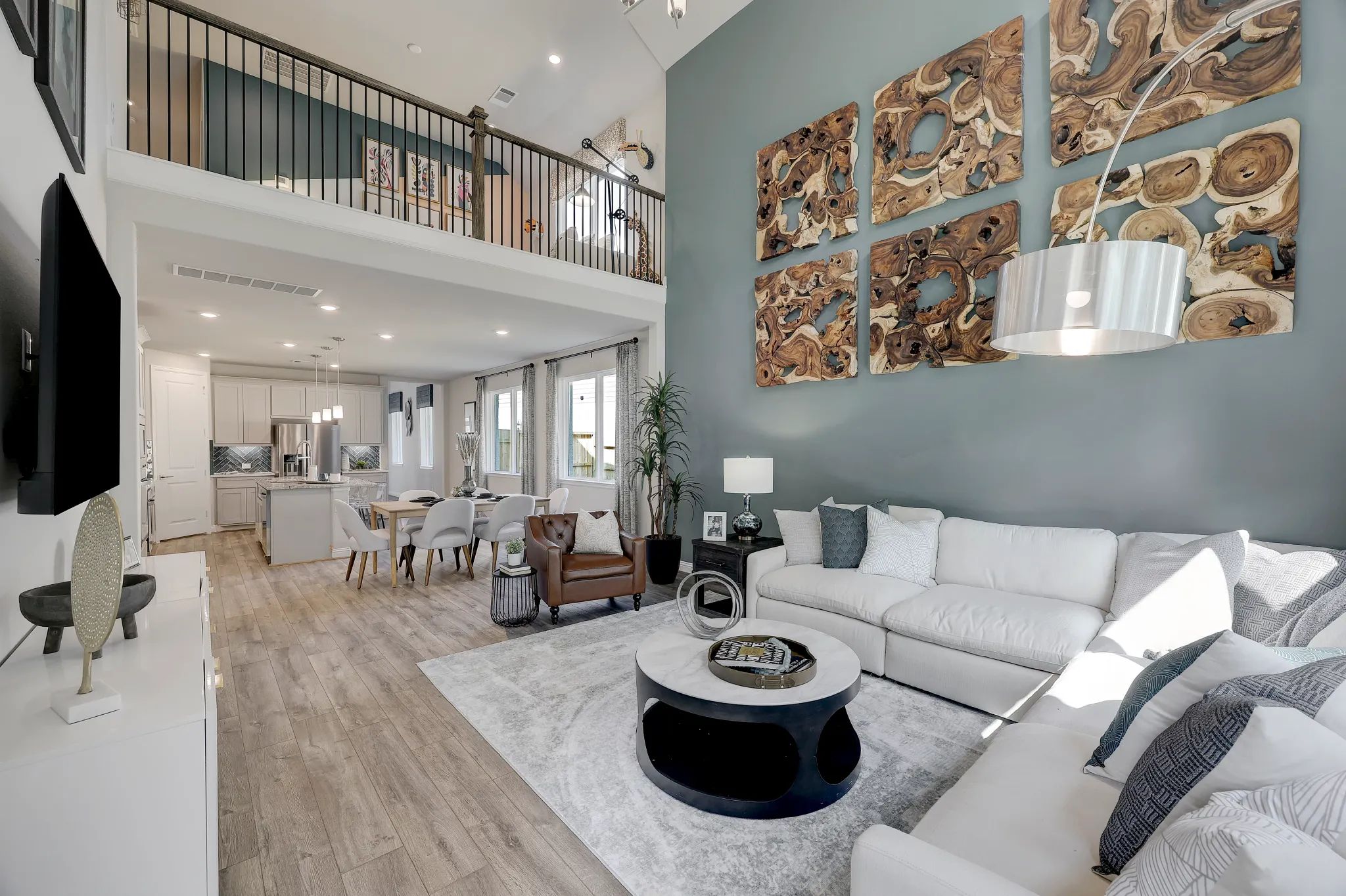 Plan 3079 great room - staged