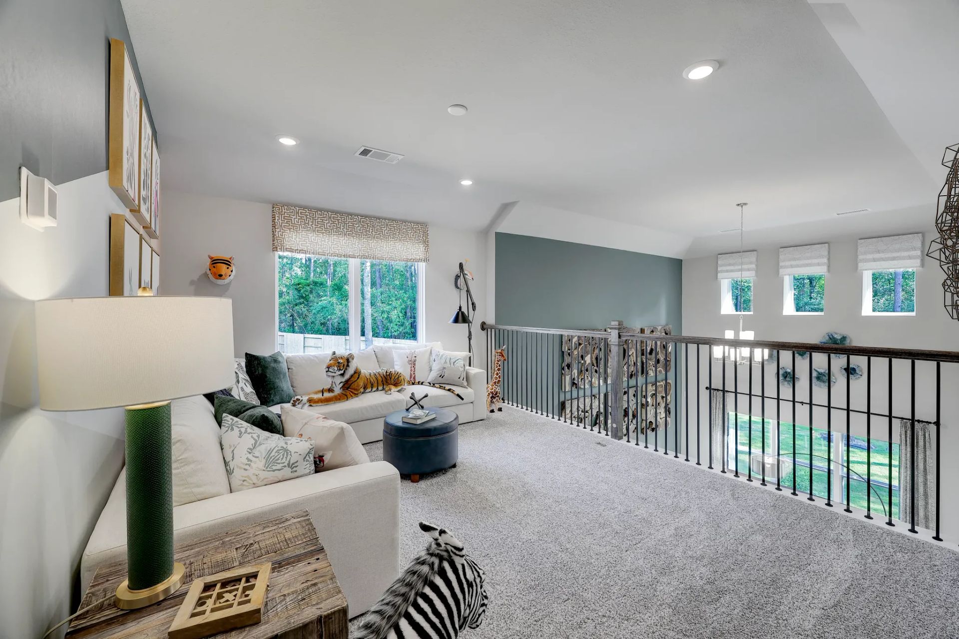 Plan 3079 loft - staged